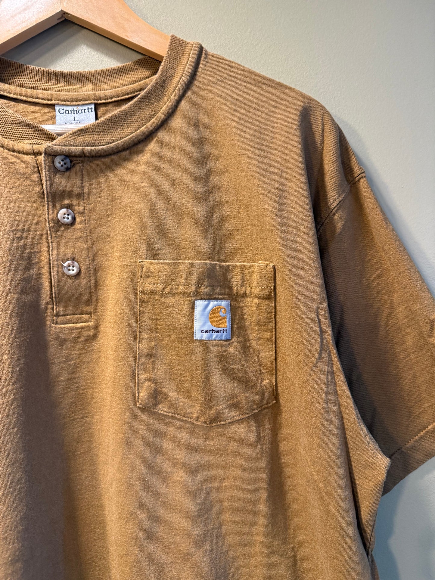 Vintage Carhartt Dark Tan Pocket T-Shirt- L