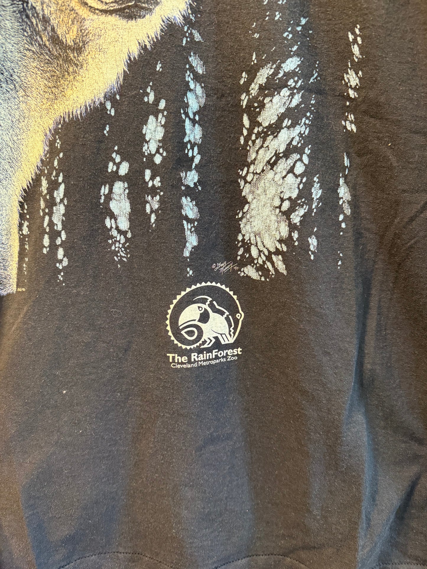 Vintage Wolf The Rainforest At Cleveland Metroparks Zoo T-Shirt- XL