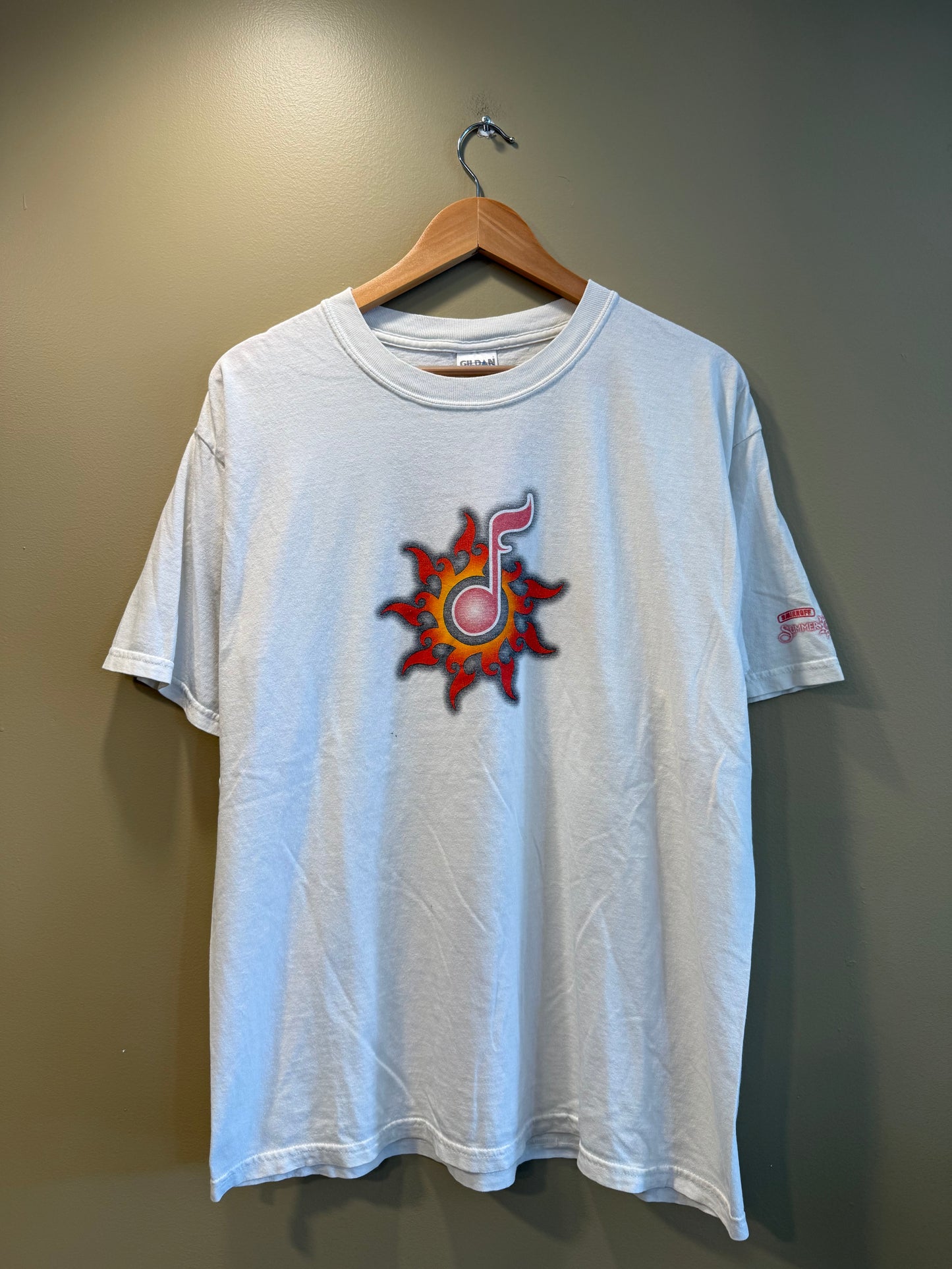 Vintage Smirnoff Summer Of Live Music Note T-Shirt- L