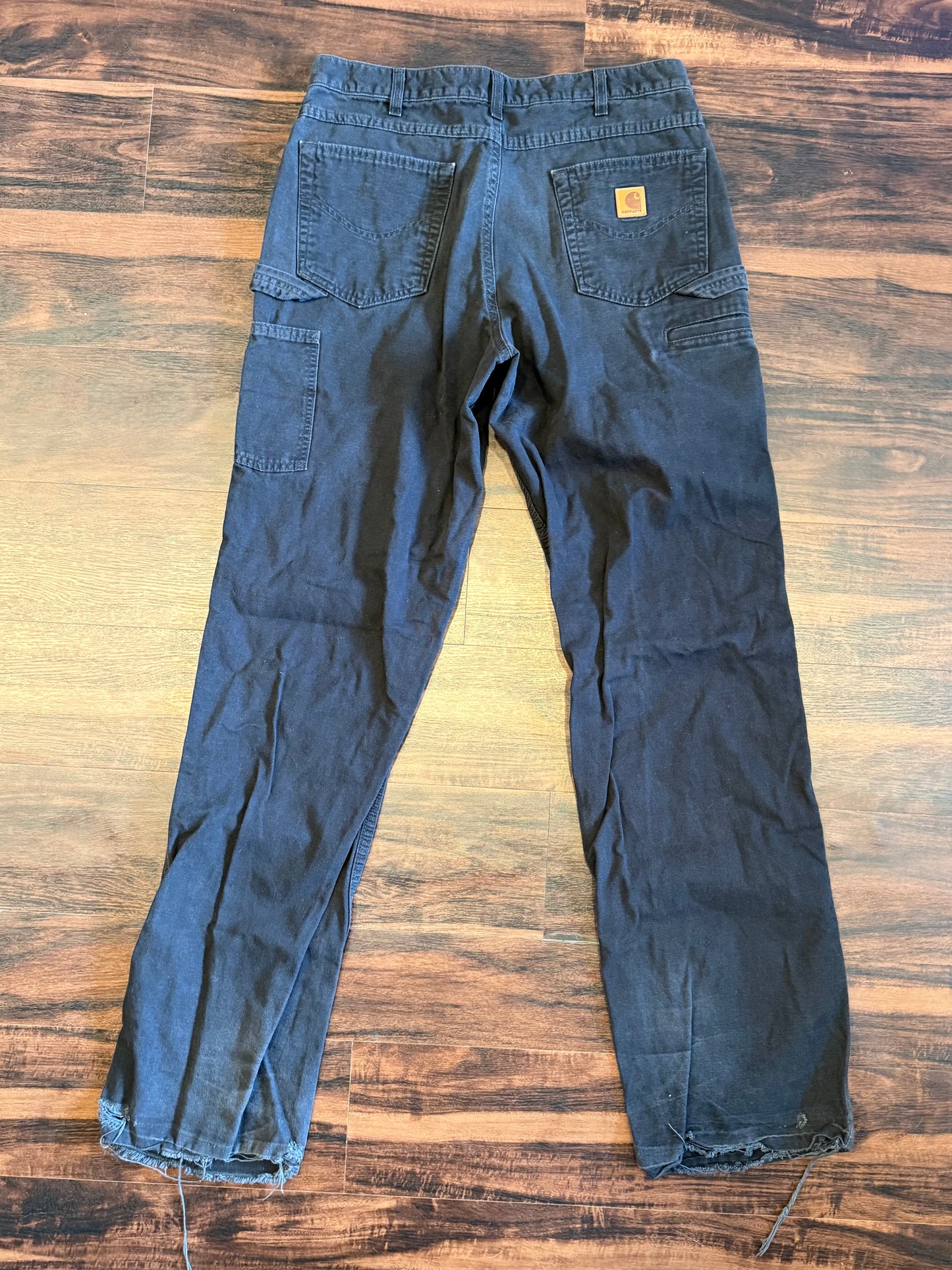 Vintage Carhartt Black Canvas Carpenter Pants- 33x36