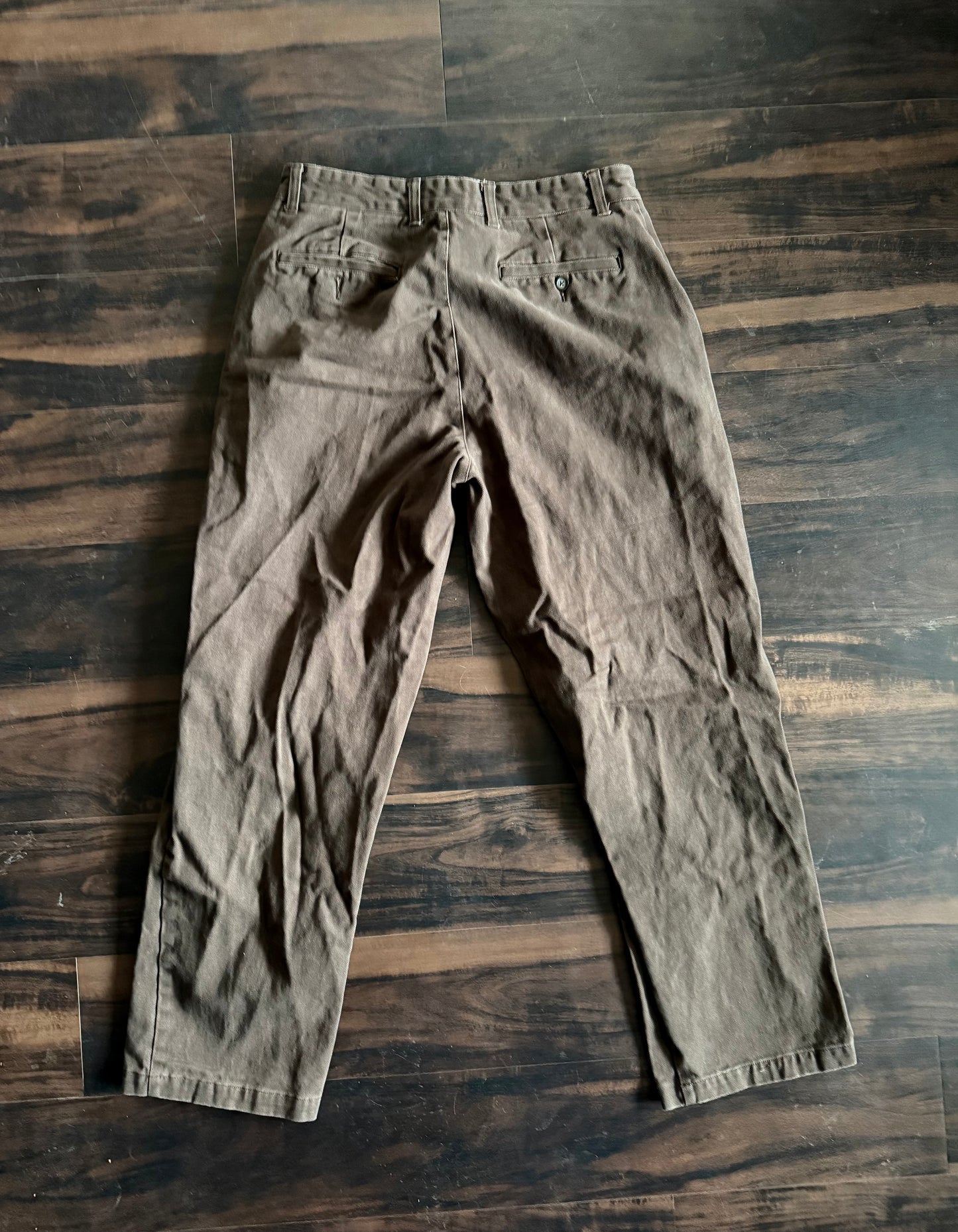 Vintage St. John’s Bay Brown Cotton Slacks Dress Pants- 33x31