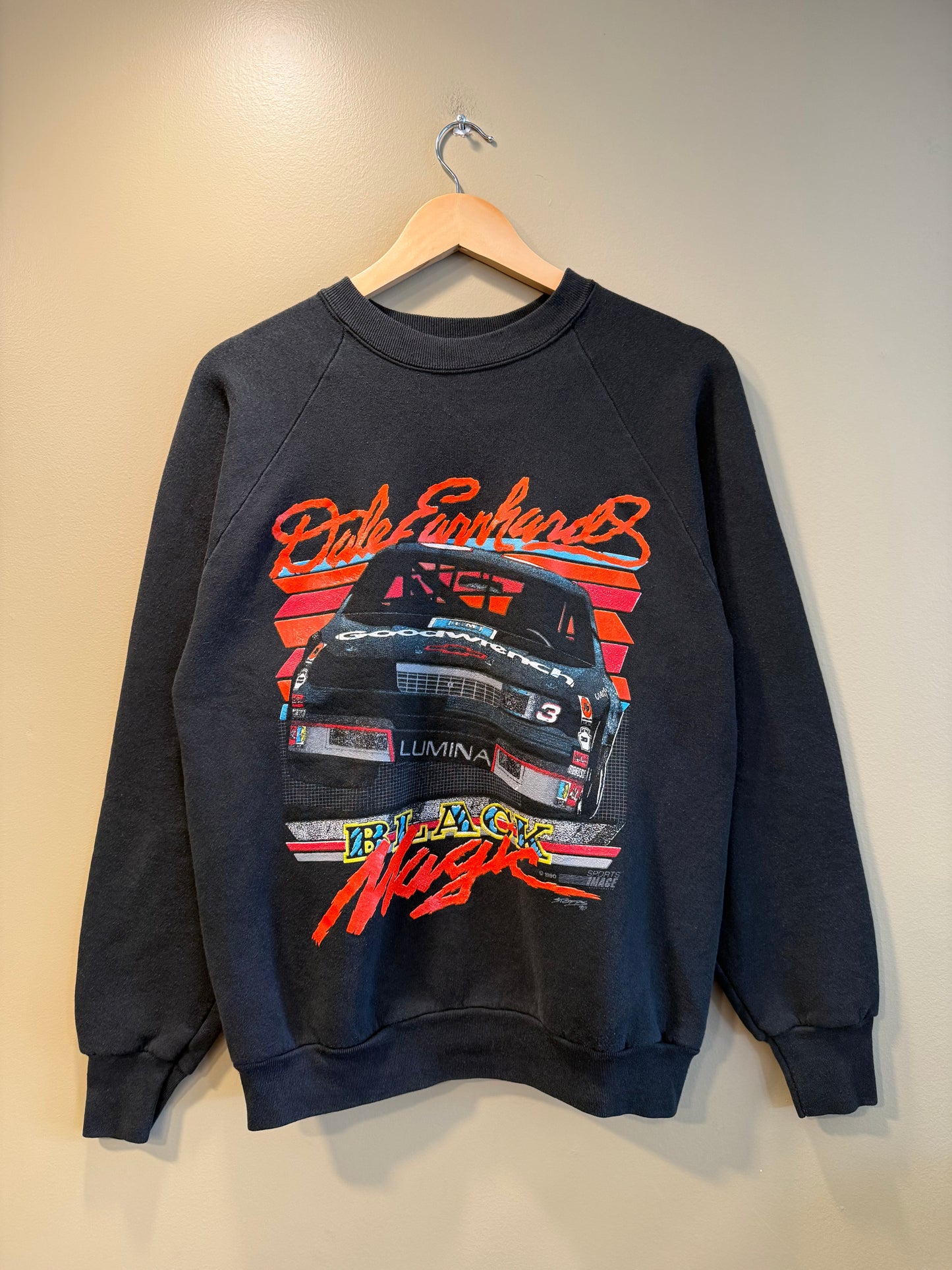 Vintage Dale Earnhardt Black Magic NASCAR Crewneck Sweatshirt- S/M