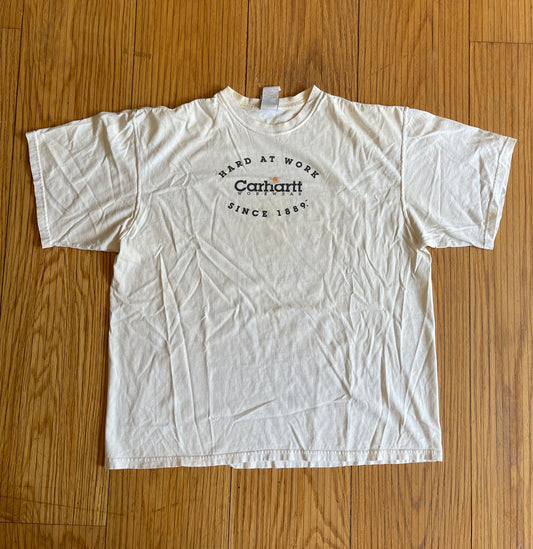 Vintage Carhartt Hard At Work T-Shirt- XL