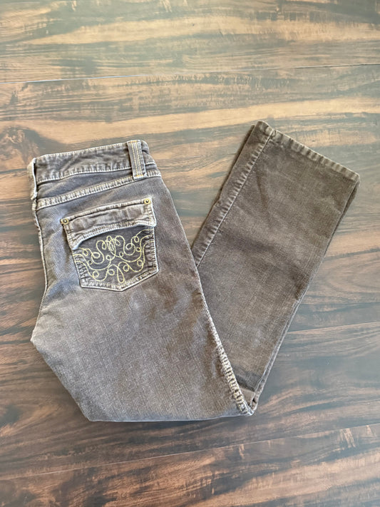 Vintage No Boundaries Women’s Brown Corduroy Flare Pants- 28x29