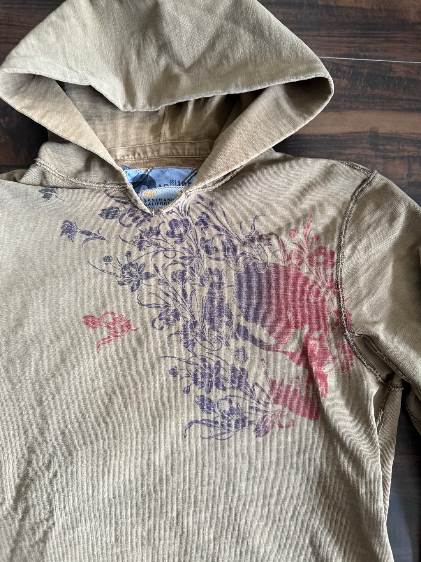 Vintage Y2K Gap Women’s Canvas Hoodie Sweatshirt- M