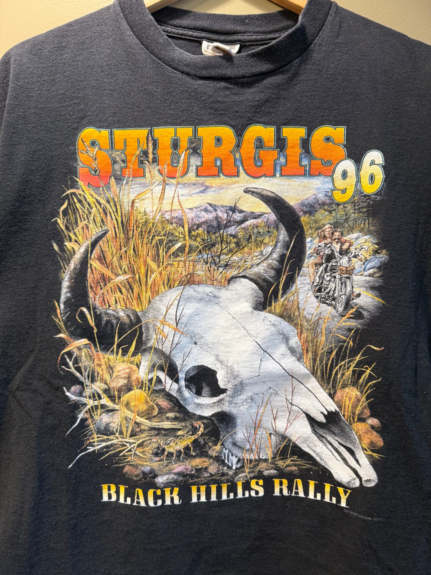 Vintage Sturgis 96 Bull’s Skull T-Shirt- L