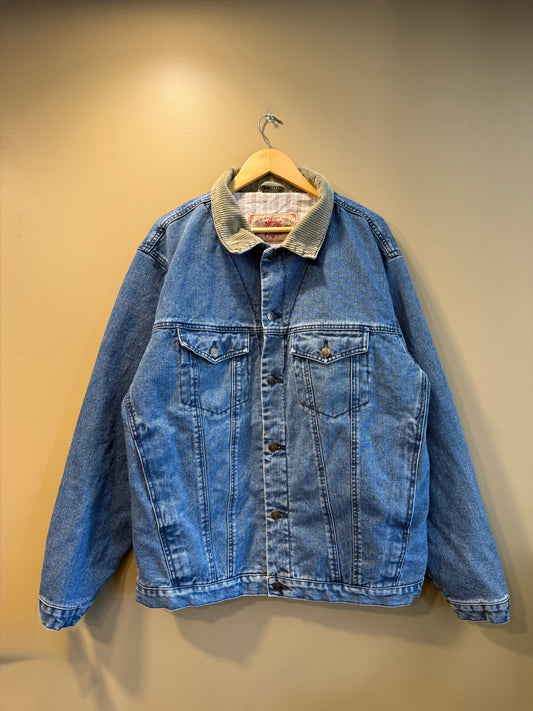 Vintage The Territory Ahead Corduroy Collar Denim Jacket- XL