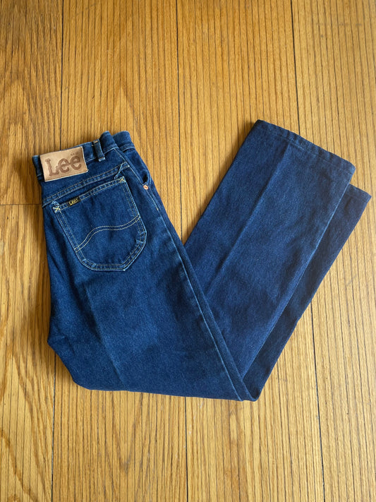 Vintage Lee Dark Wash Denim Jeans- 26x28