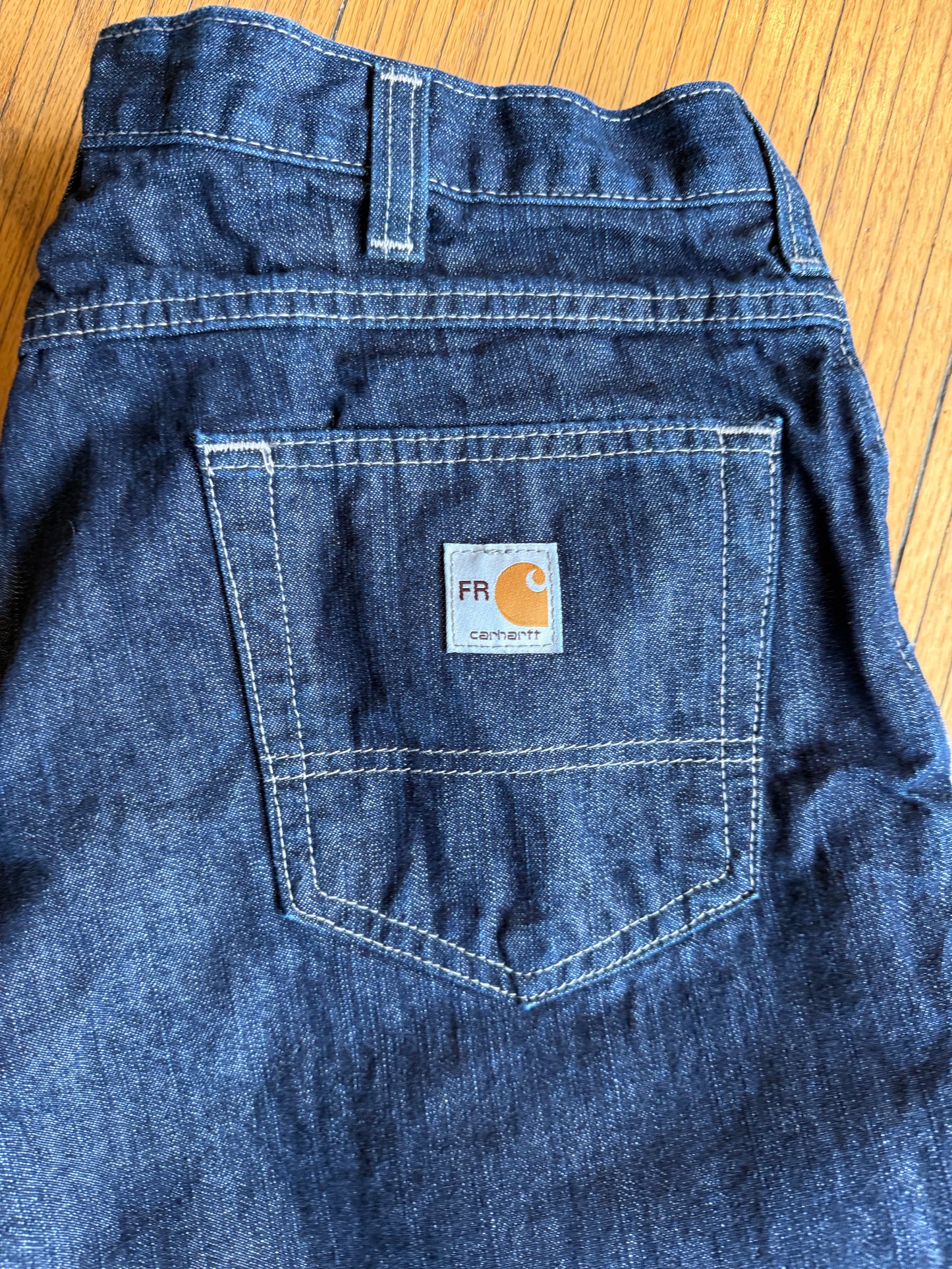 Vintage Carhartt Dark Wash Fire Resistant Denim Jeans- 34x30