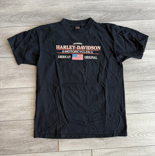 Vintage Harley Davidson Motorcycles Staten Island New York T-Shirt- XL