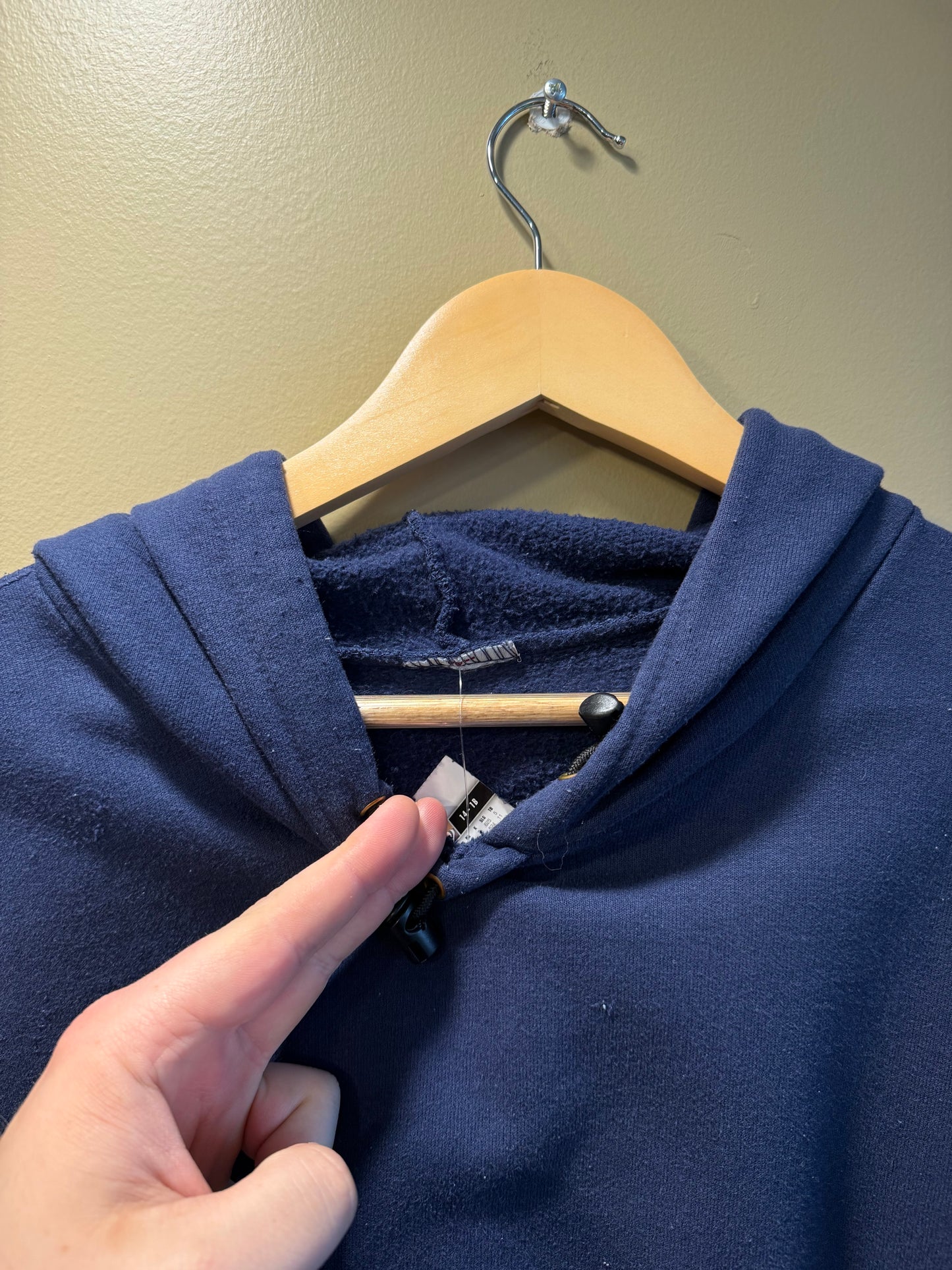 Vintage Carhartt Navy Blue Hoodie Sweatshirt- XXL
