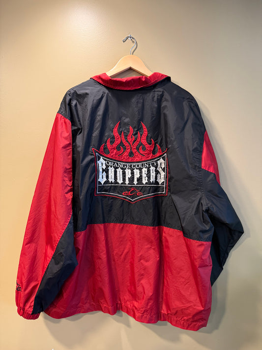 Vintage Orange County Choppers Black & Red Windbreaker Jacket- XXL