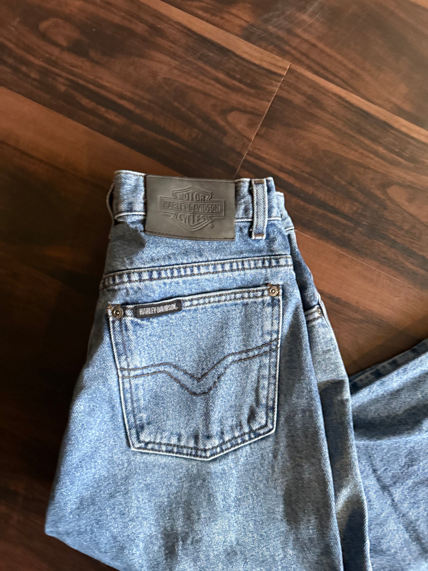 Vintage Harley Davidson Light Wash Denim Jeans- 30x32