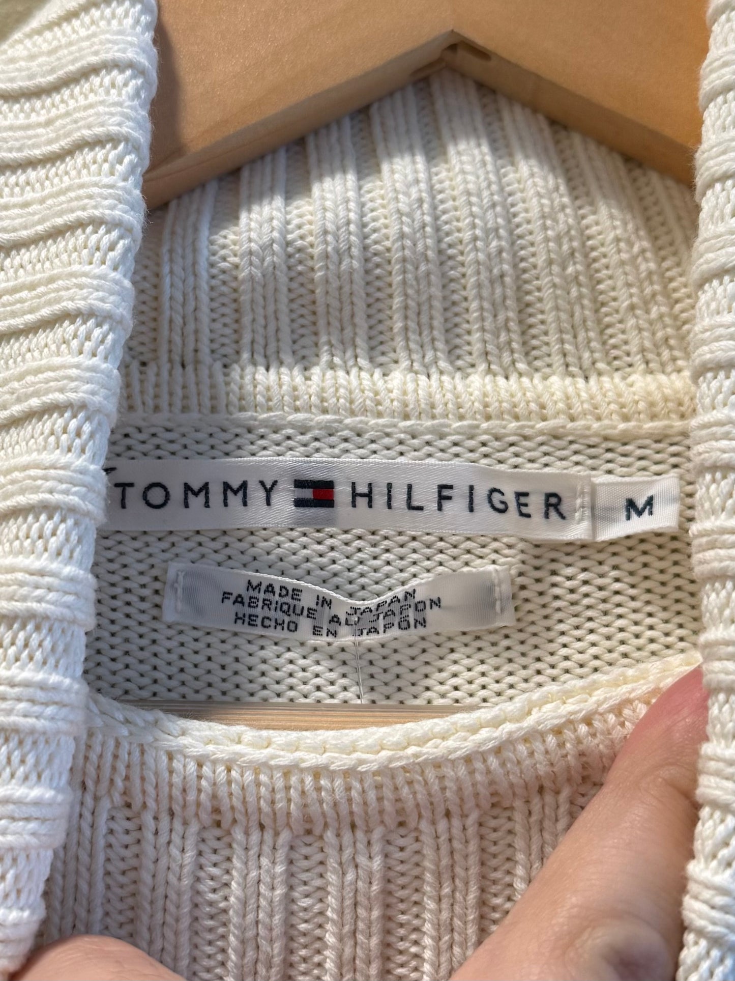 Vintage Tommy Hilfiger Made In Japan Big Flag Turtleneck Sweater- M