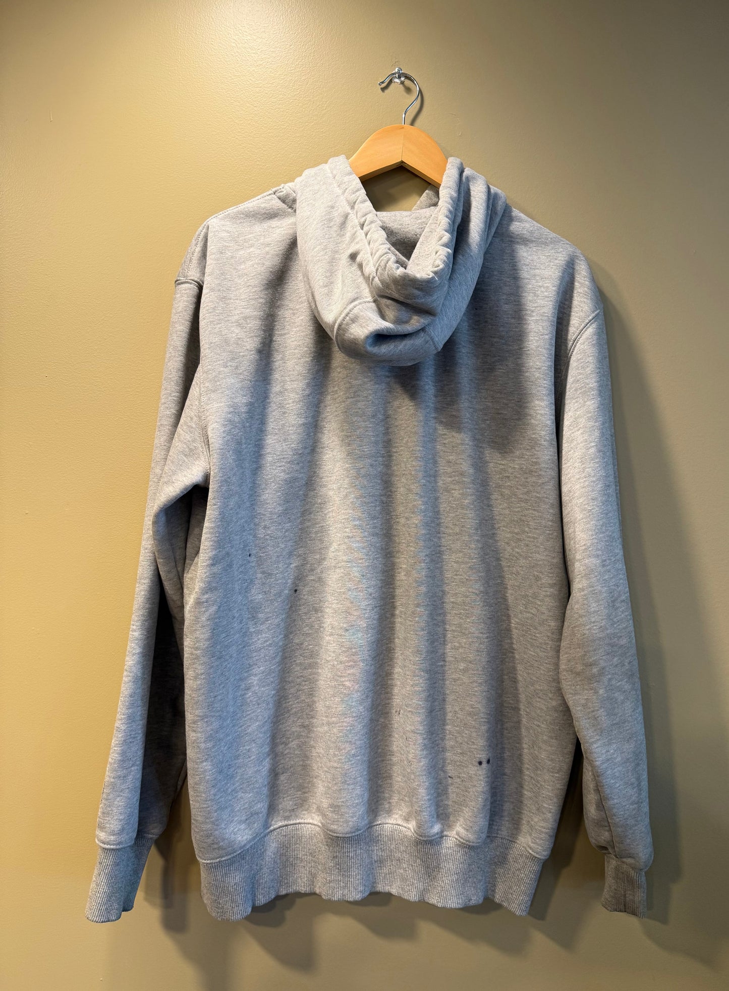 Vintage Y2K Carhartt Gray Faded & Distressed Hoodie Sweatshirt- XL