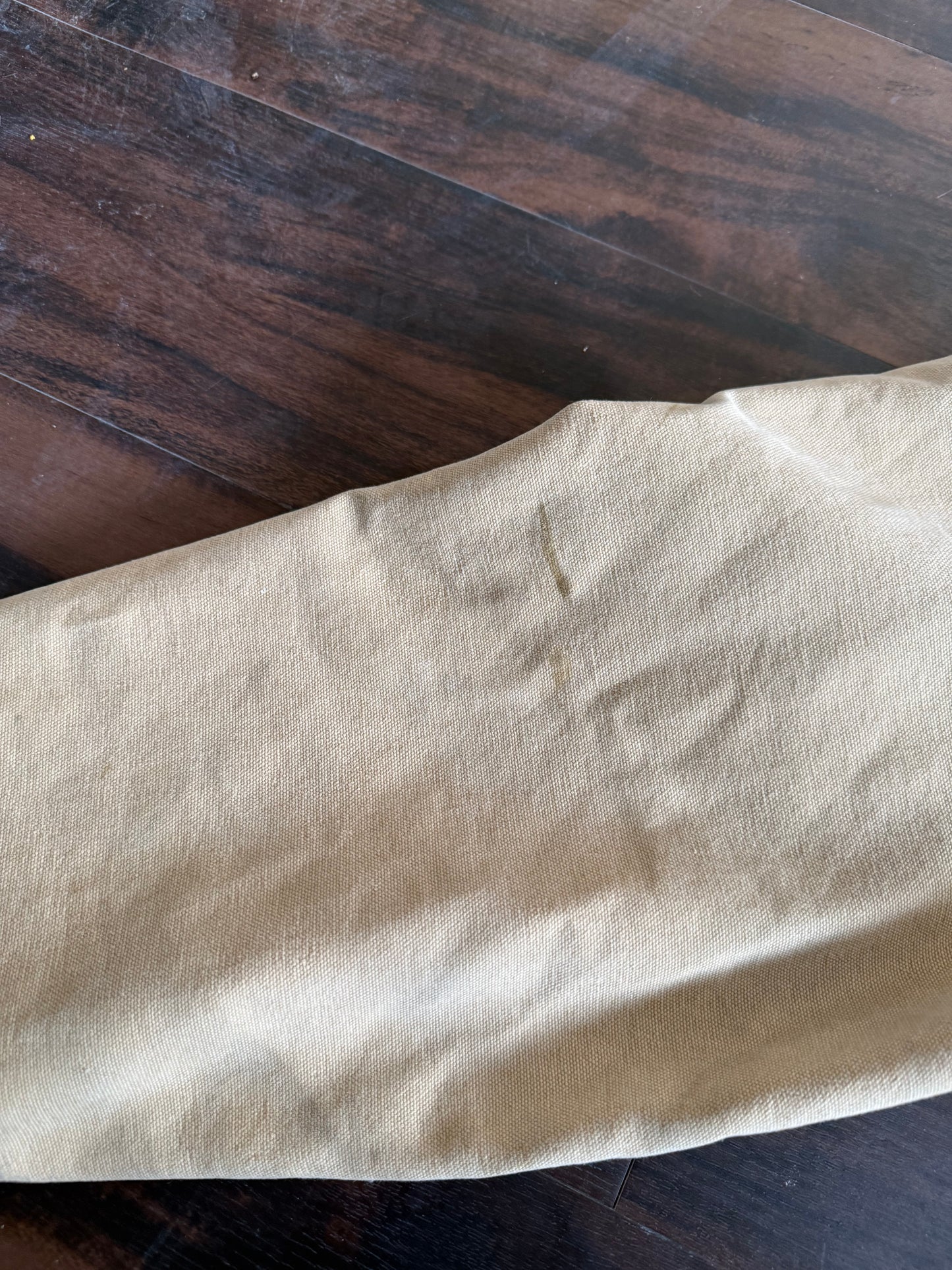 Vintage Carhartt J43WET Tan Flannel Lined Detroit Jacket- L