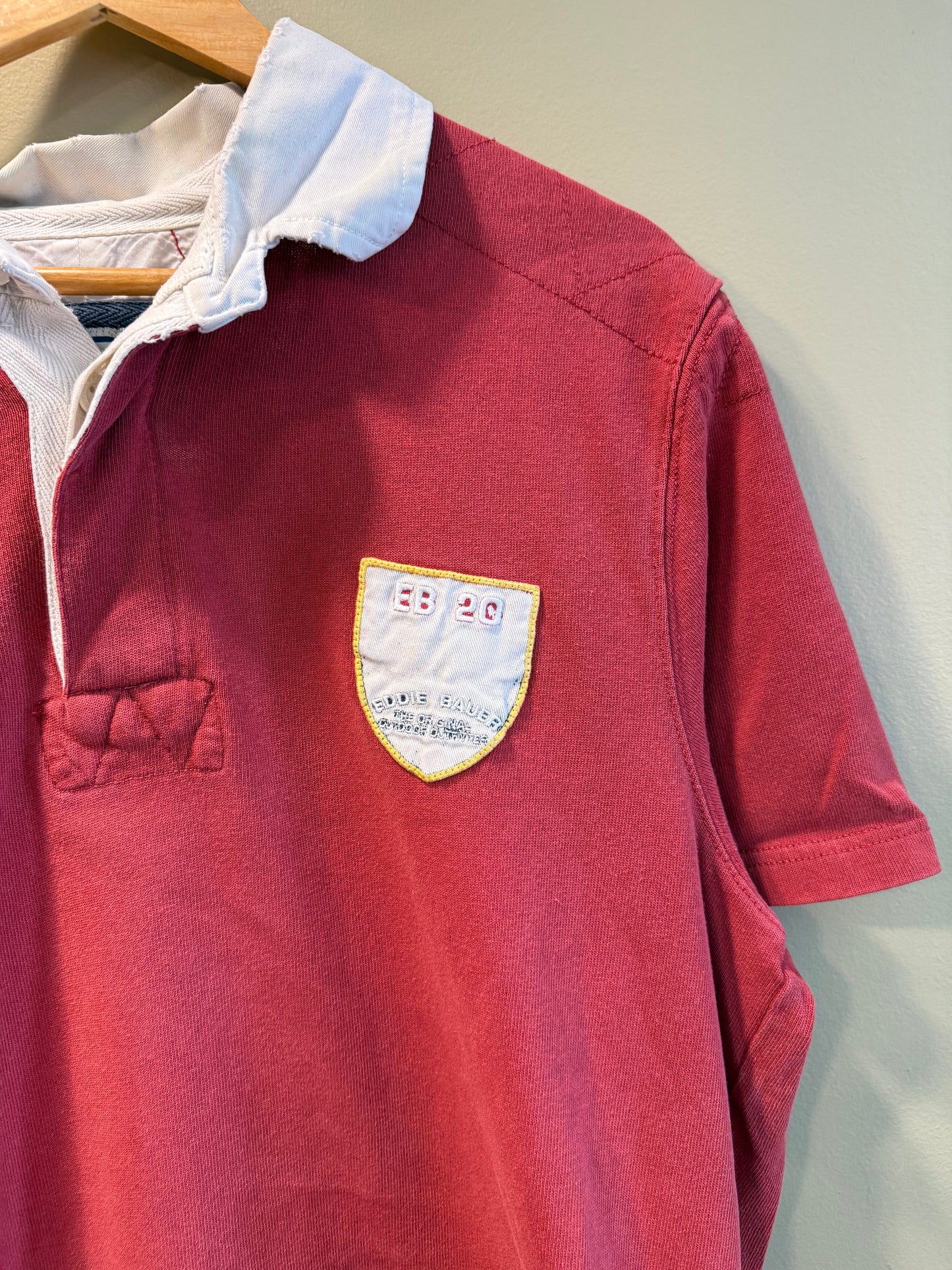 Vintage Eddie Bauer Outdoors Gear Red Polo Shirt- L