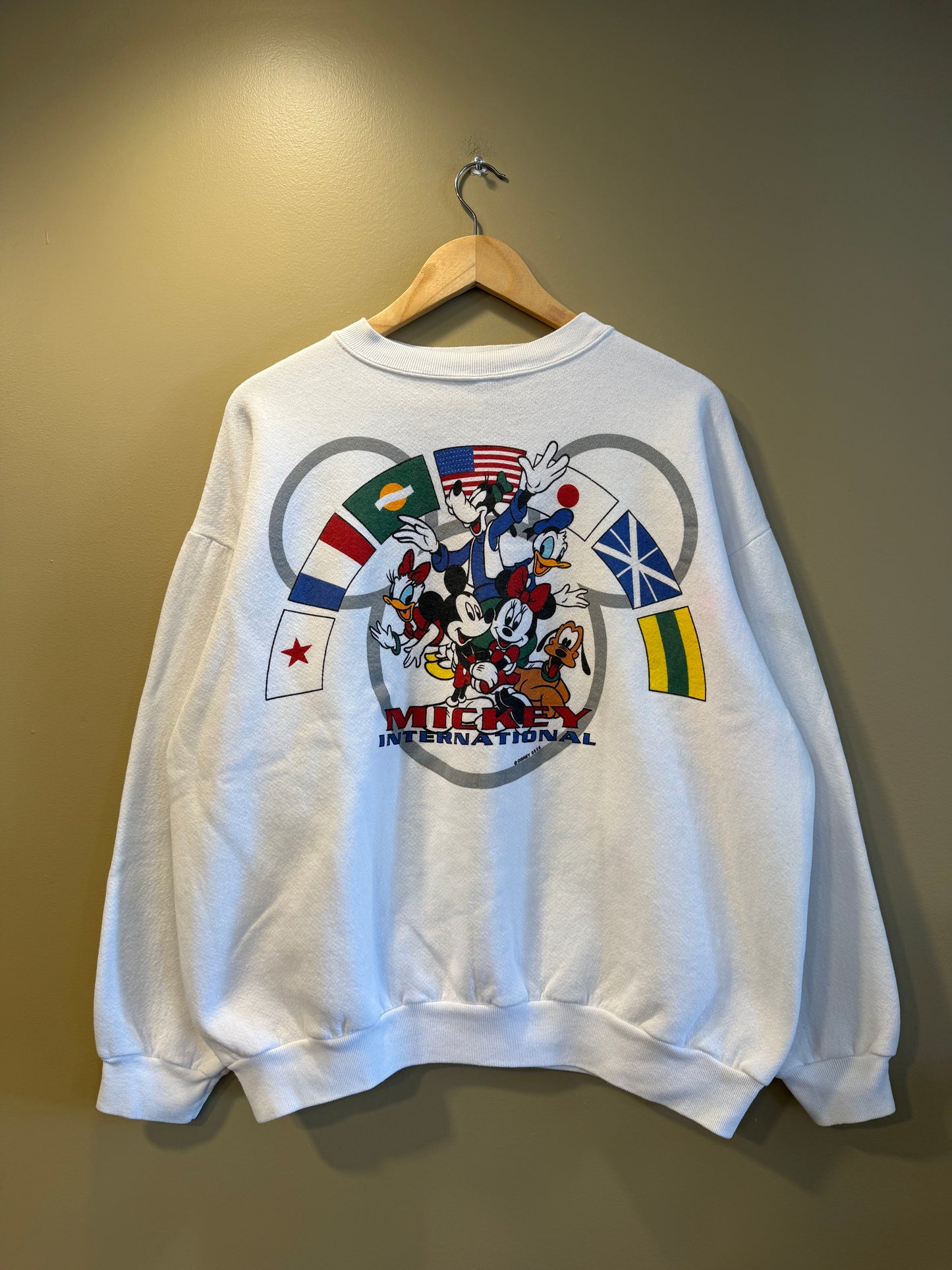 Vintage Mickey International Crewneck Sweatshirt- XL