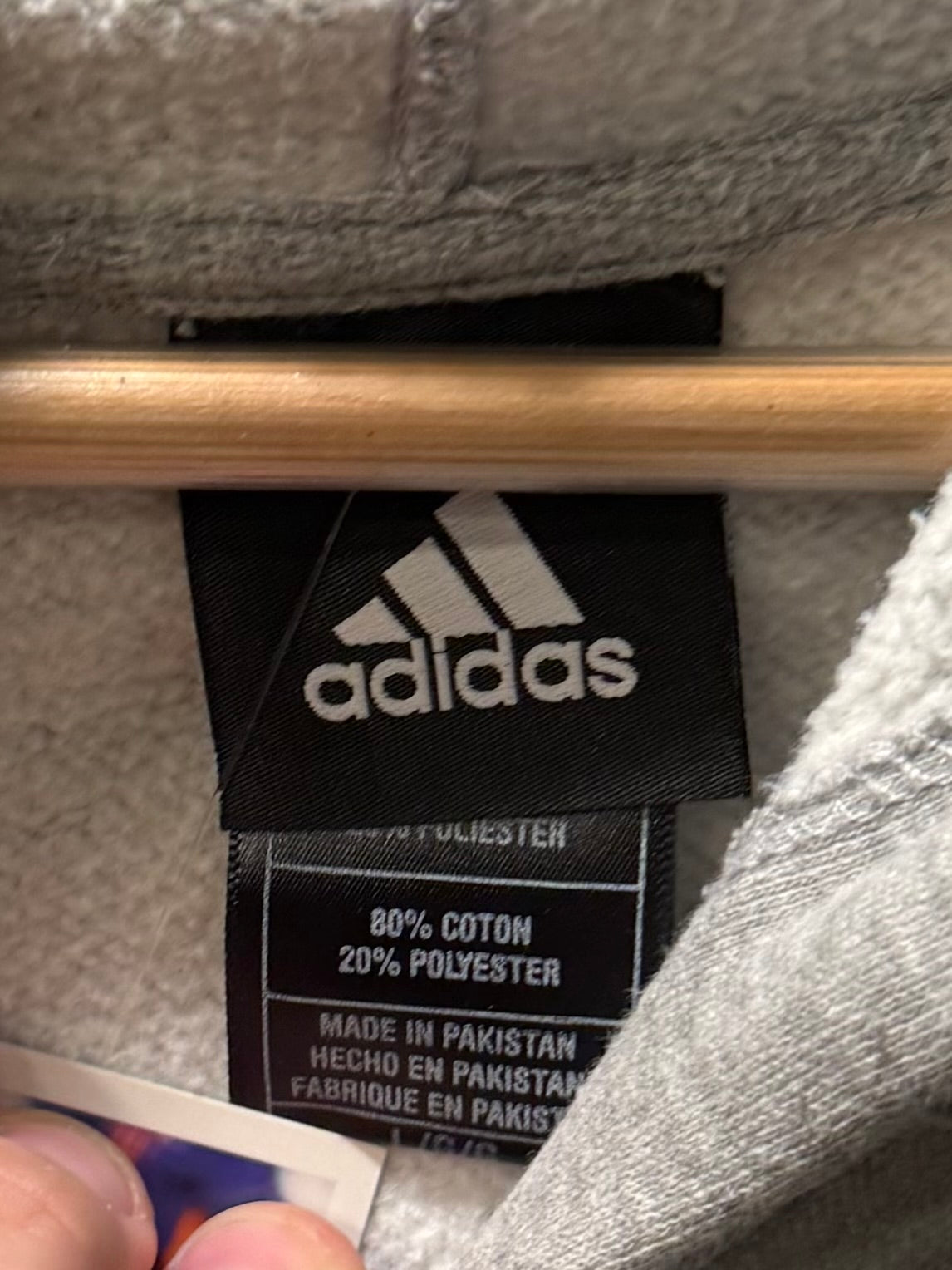 Vintage Adidas Cleveland Cavaliers Gray Hoodie Sweatshirt- L