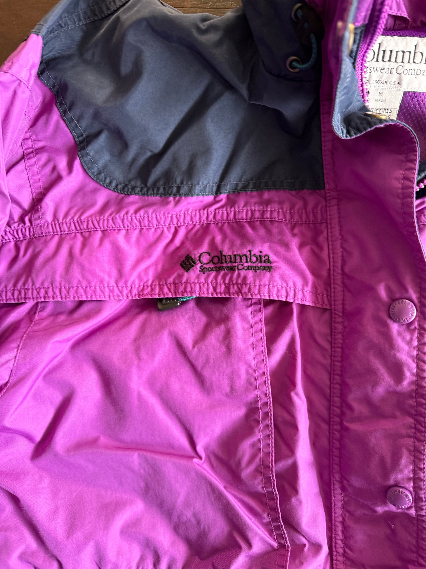Vintage Columbia Women’s Pink Rain Jacket- S
