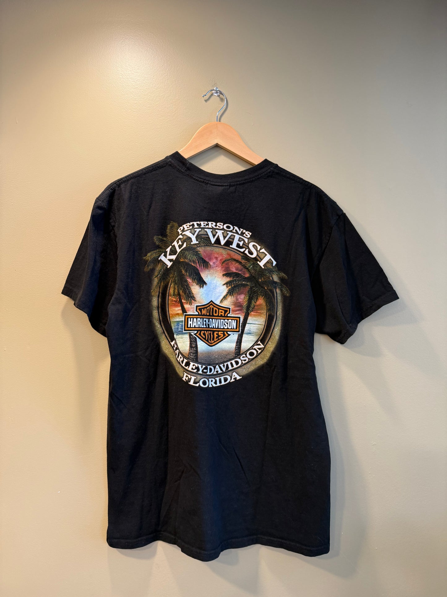 Vintage Harley Davidson Key West Black T-Shirt- L