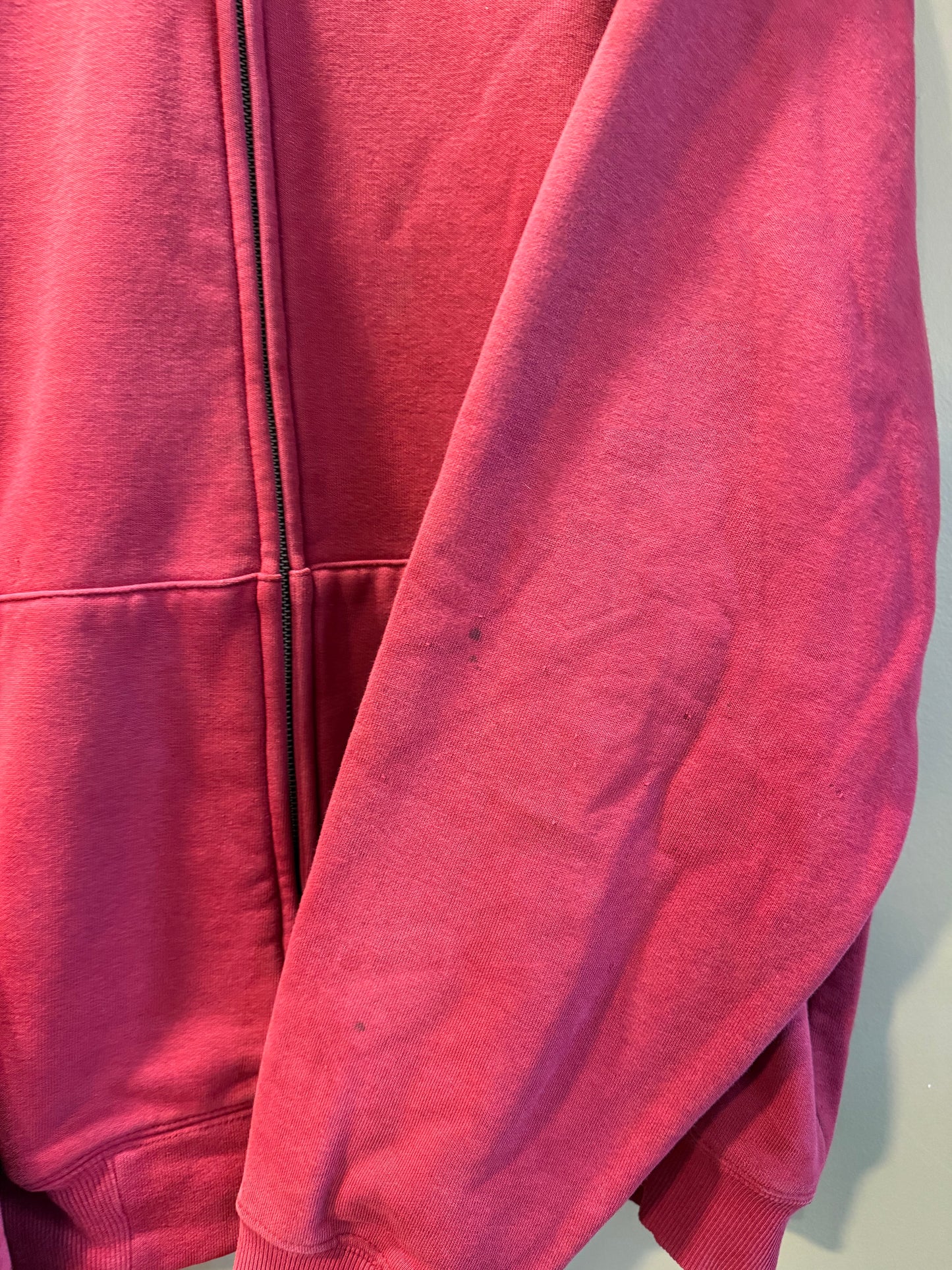 Vintage Carhartt Heavyweight Red Zip-Up Hoodie Sweatshirt- L