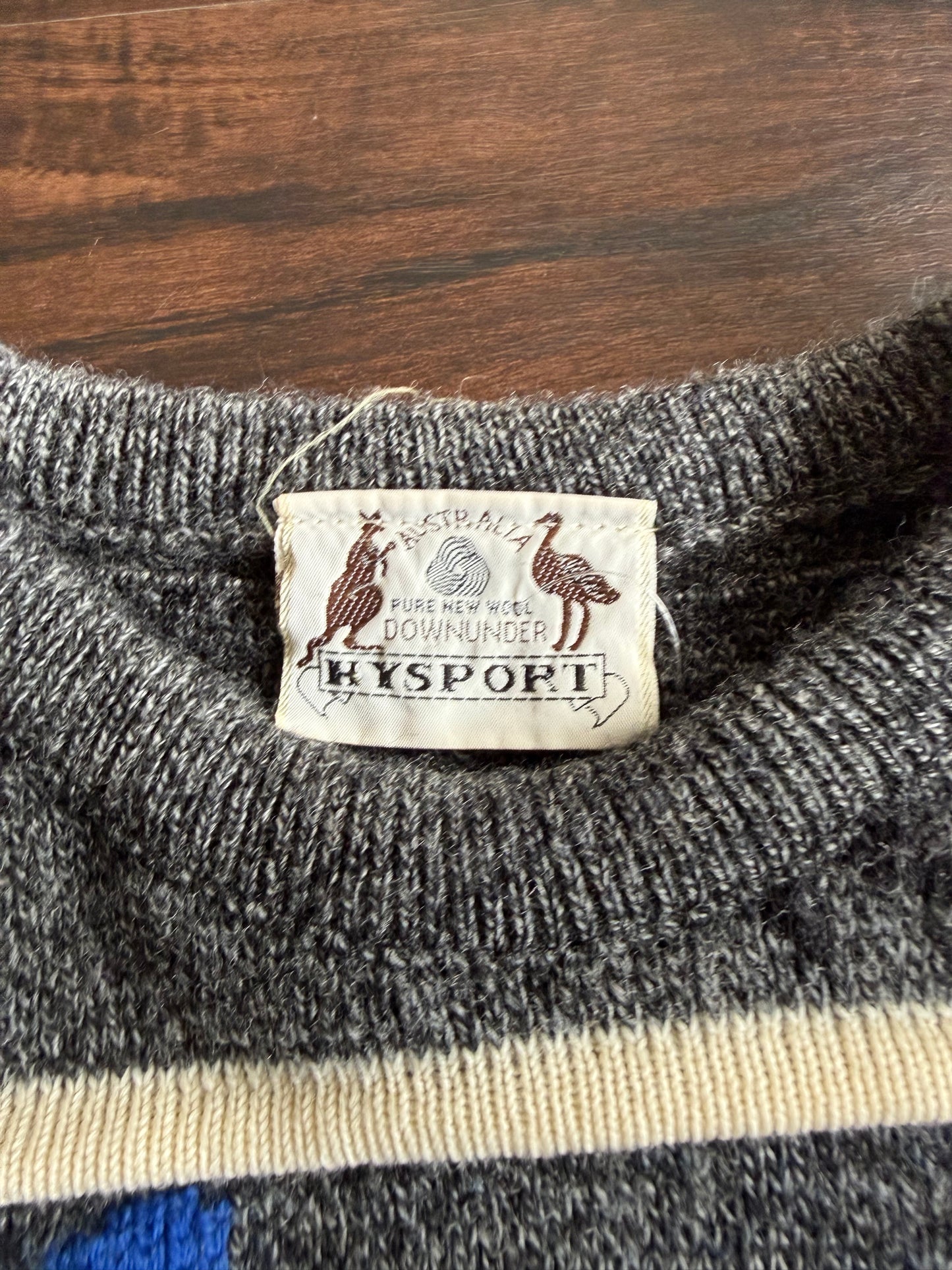 Vintage Australia Nature 3D Knit Animals Wool Sweater- S