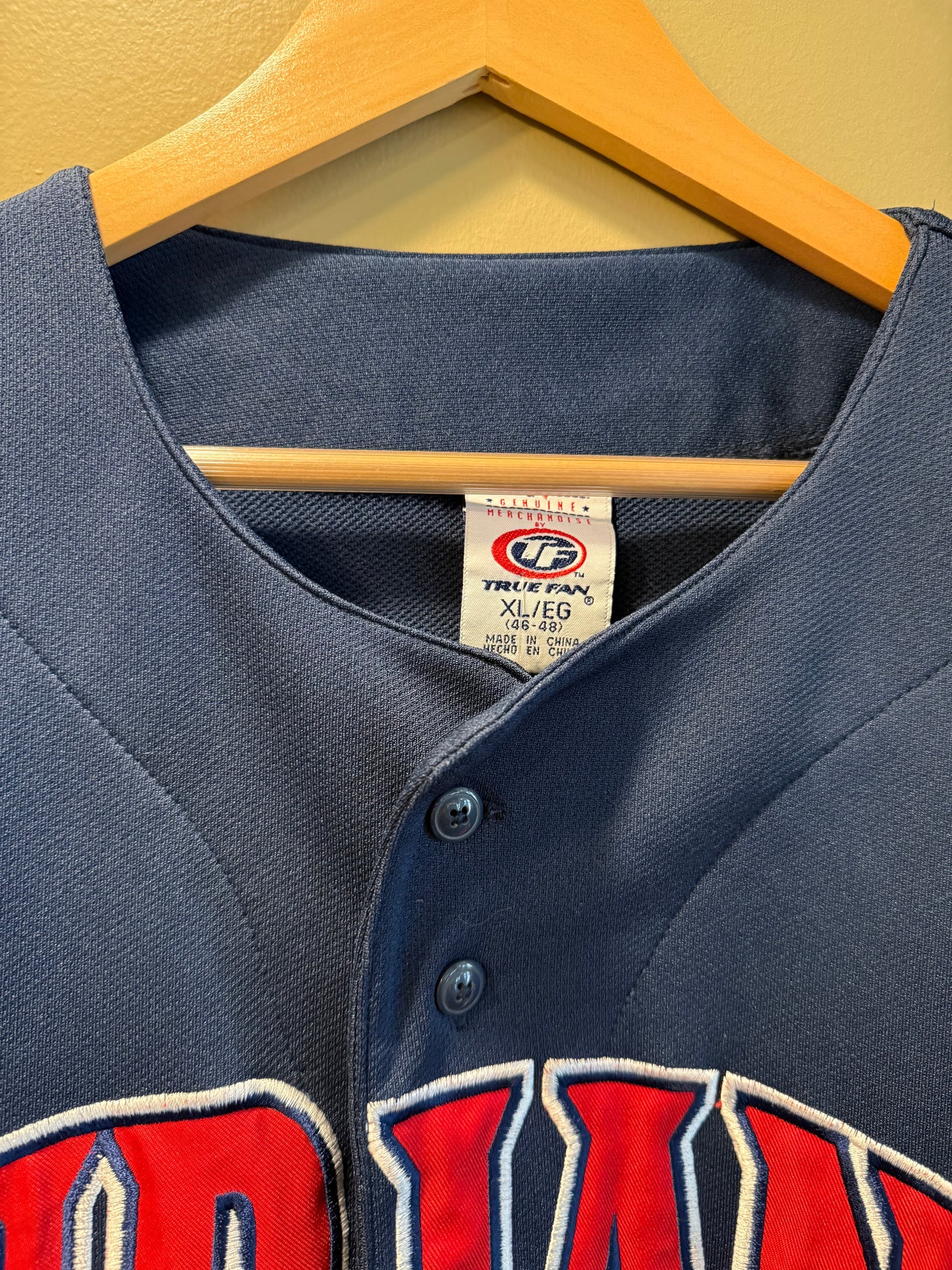 Vintage Cleveland Indians Blue Jersey- XL