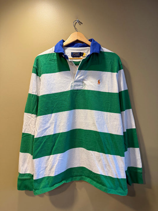 Vintage Polo Ralph Lauren Striped Rugby Shirt- M