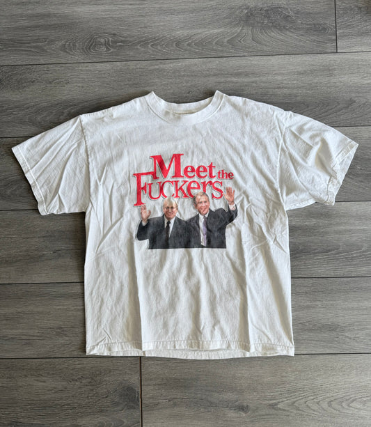 Vintage Meet The F*ckers George Bush Dick Cheney T-Shirt- L