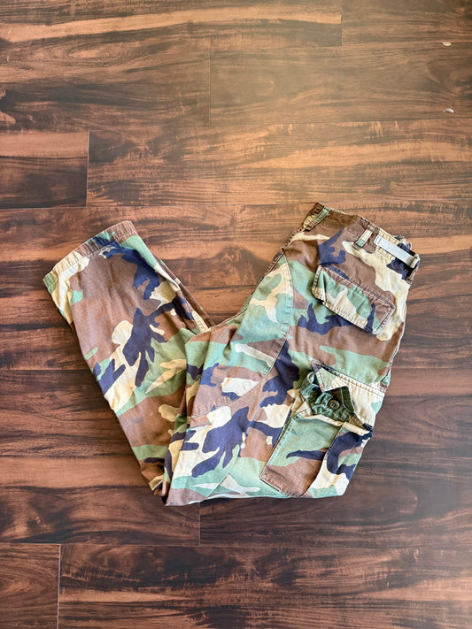 Vintage Military Camouflage Cargo Pants- 32x30