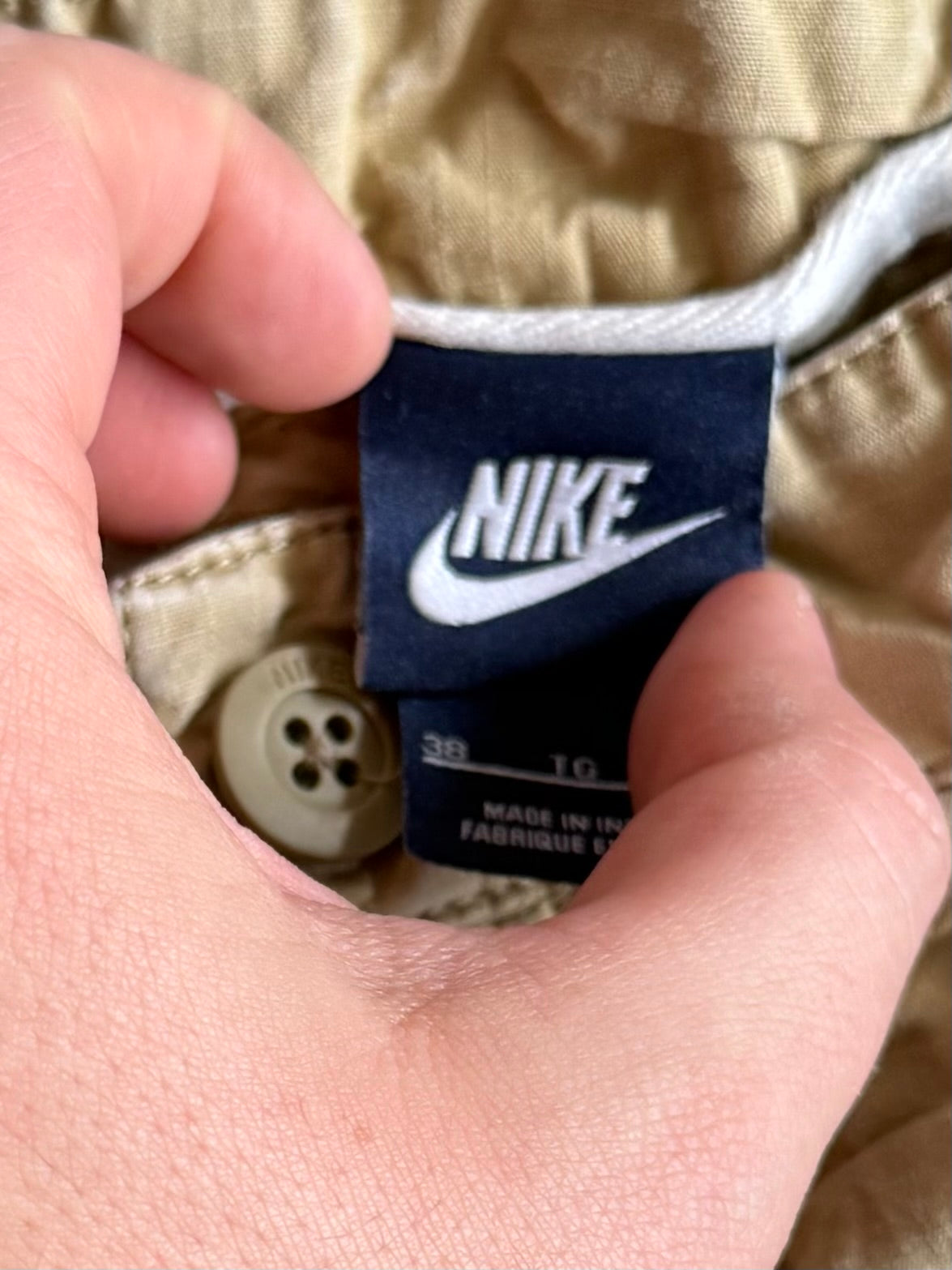 Nike Tan Cargo Shorts- 38