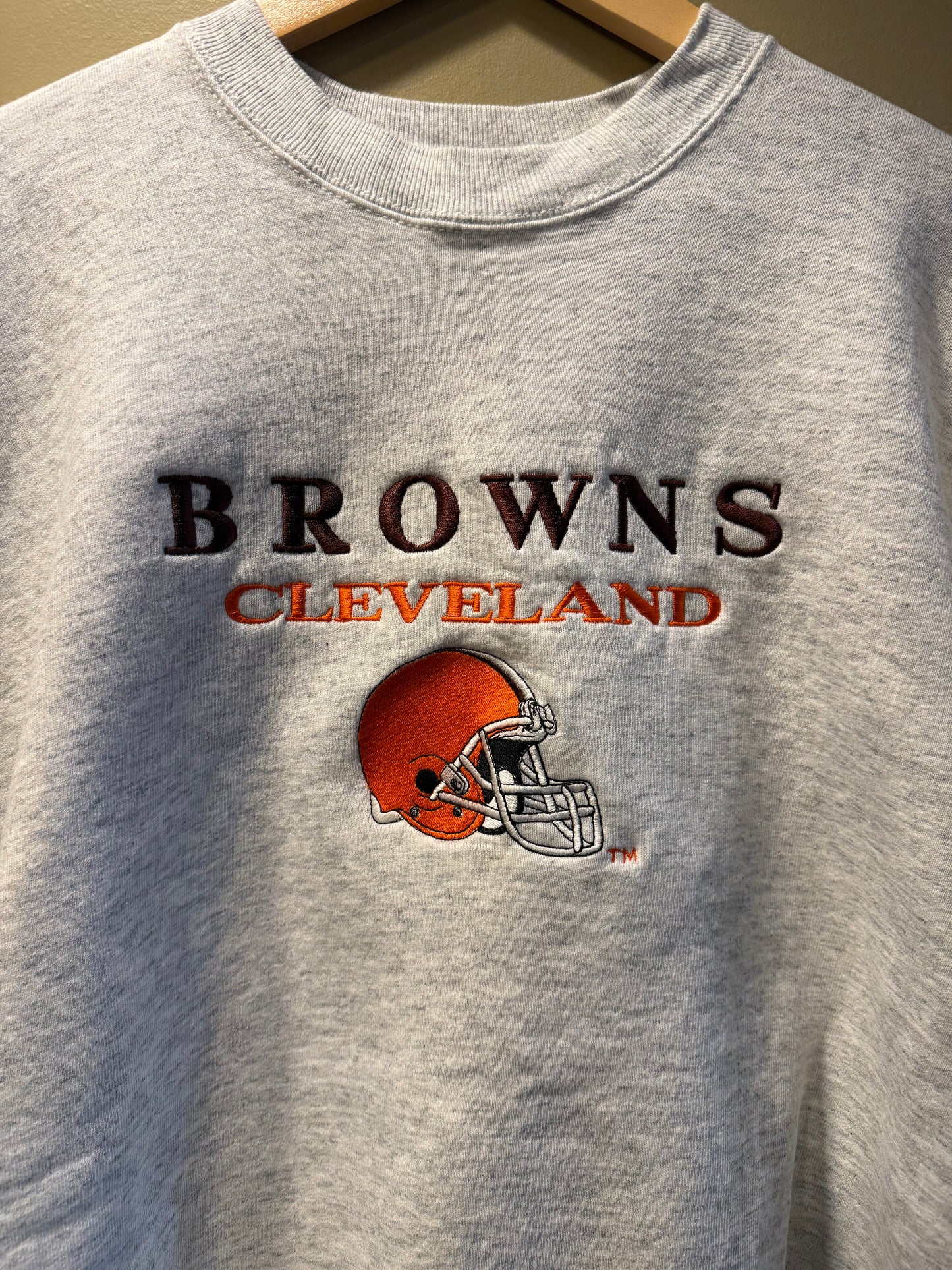 Vintage Salem Sportswear Cleveland Browns Gray Crewneck Sweatshirt- XL