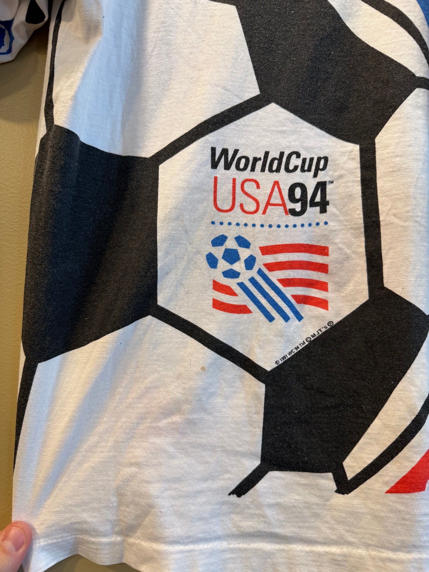 Vintage United States World Cup 94 All Over Print Baby Tee T-Shirt- S