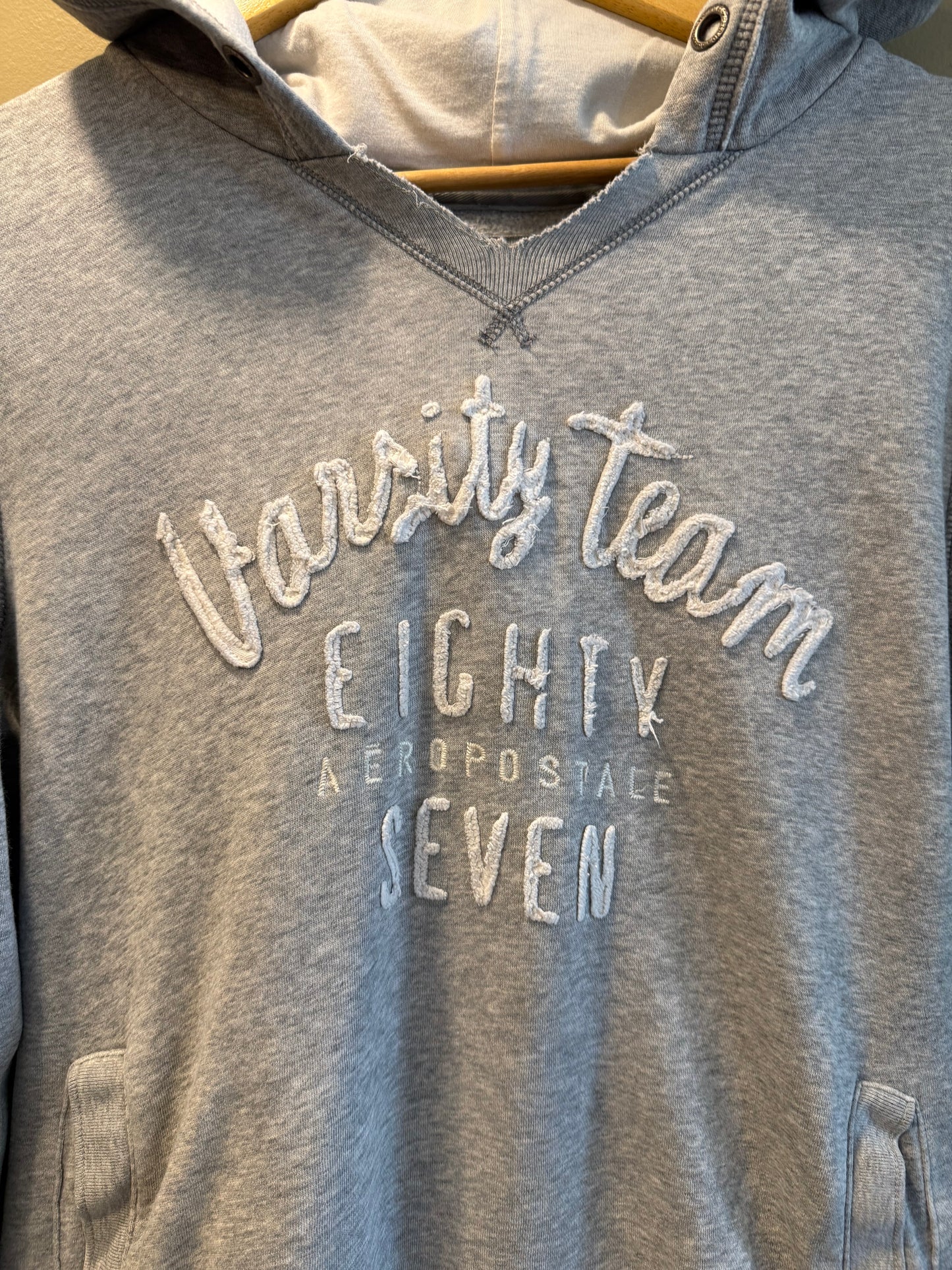 Vintage Y2K Aeropostale Gray Women’s Hoodie Sweatshirt- L