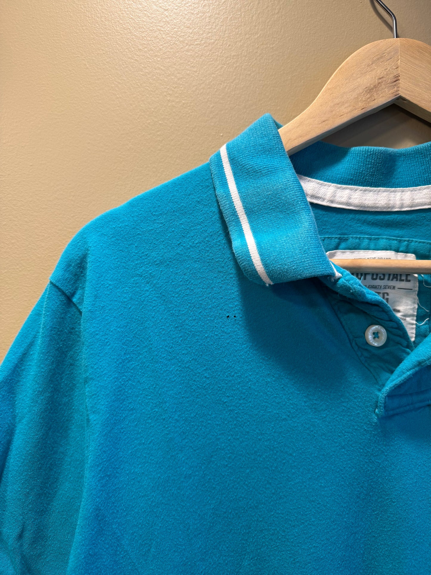 Vintage Aeropostale SoCal Surf Blue Polo Shirt- M