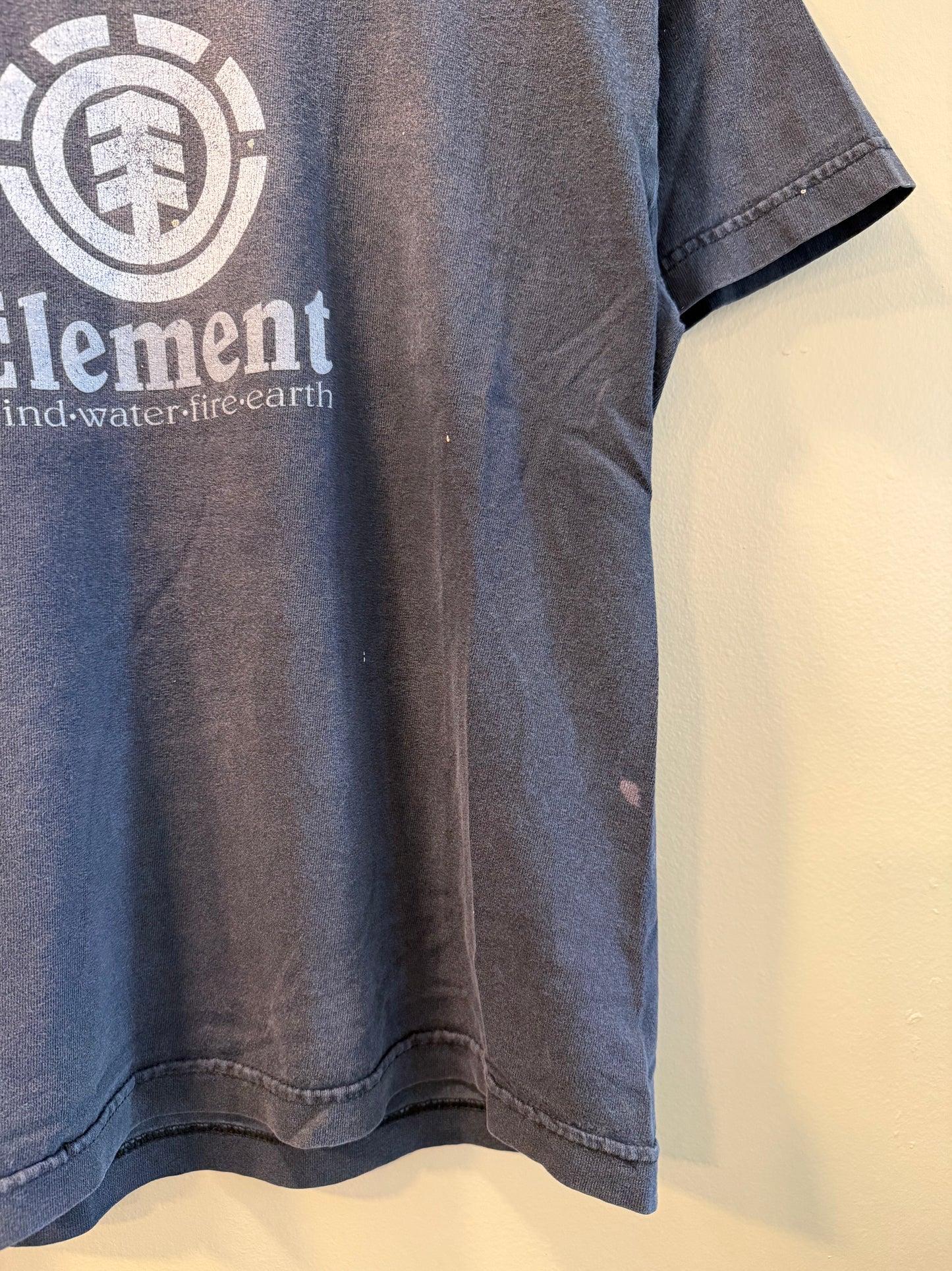 Vintage Element Skateboarding Faded Black T-Shirt- S/M