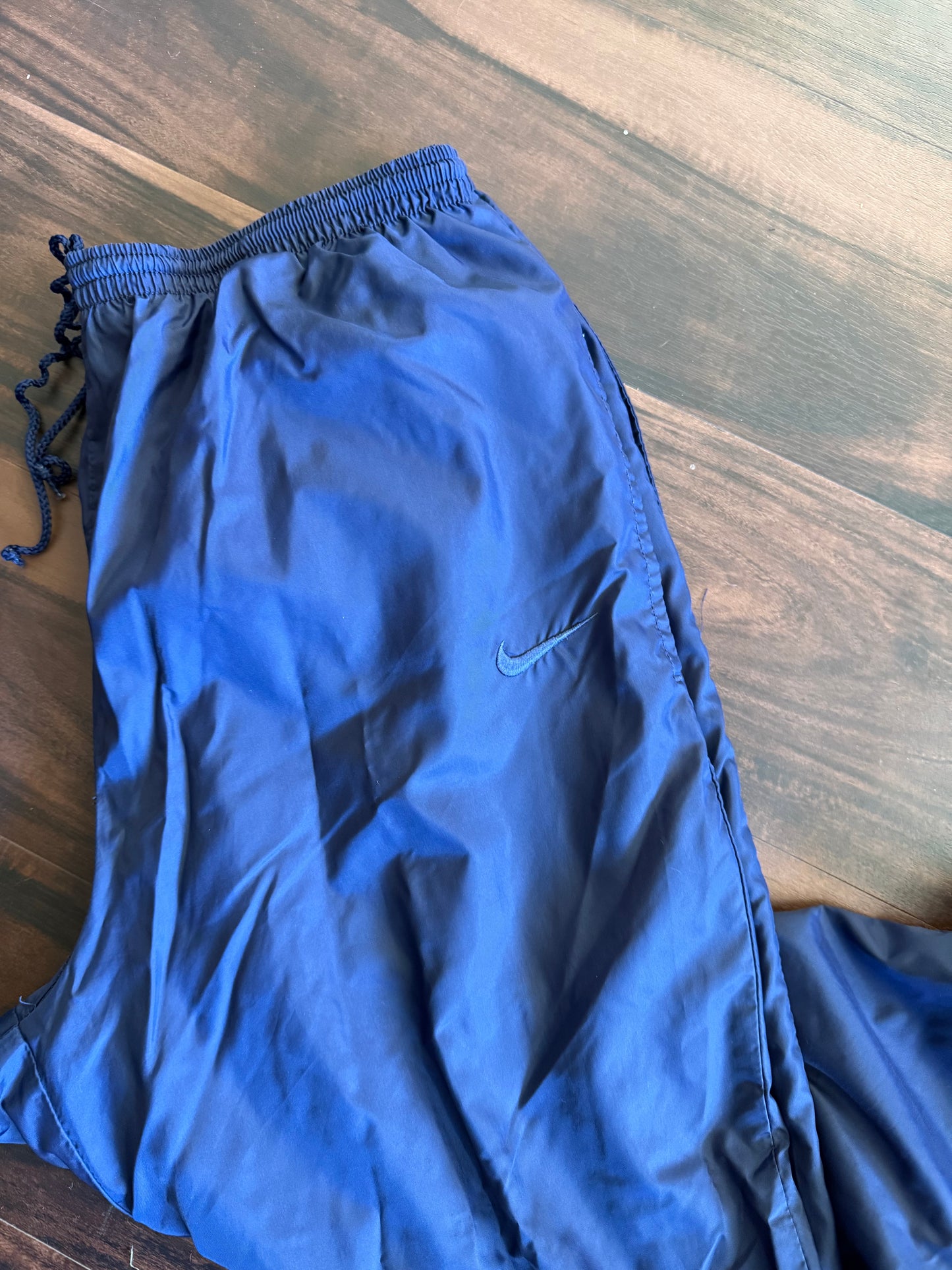 Vintage Nike Navy Blue Track Pants- 32x32