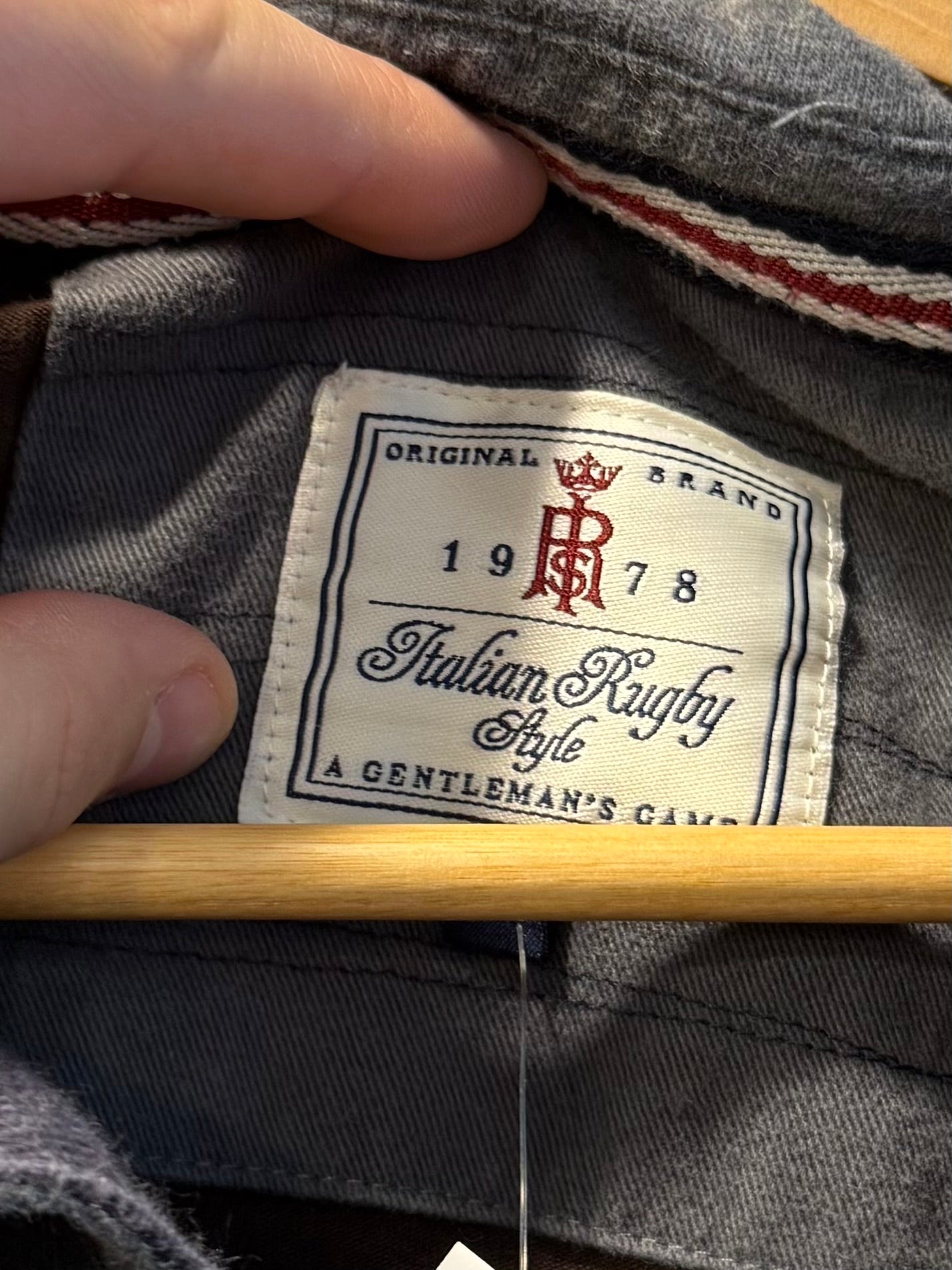 Vintage Brown Italian Rugby Shirt- L