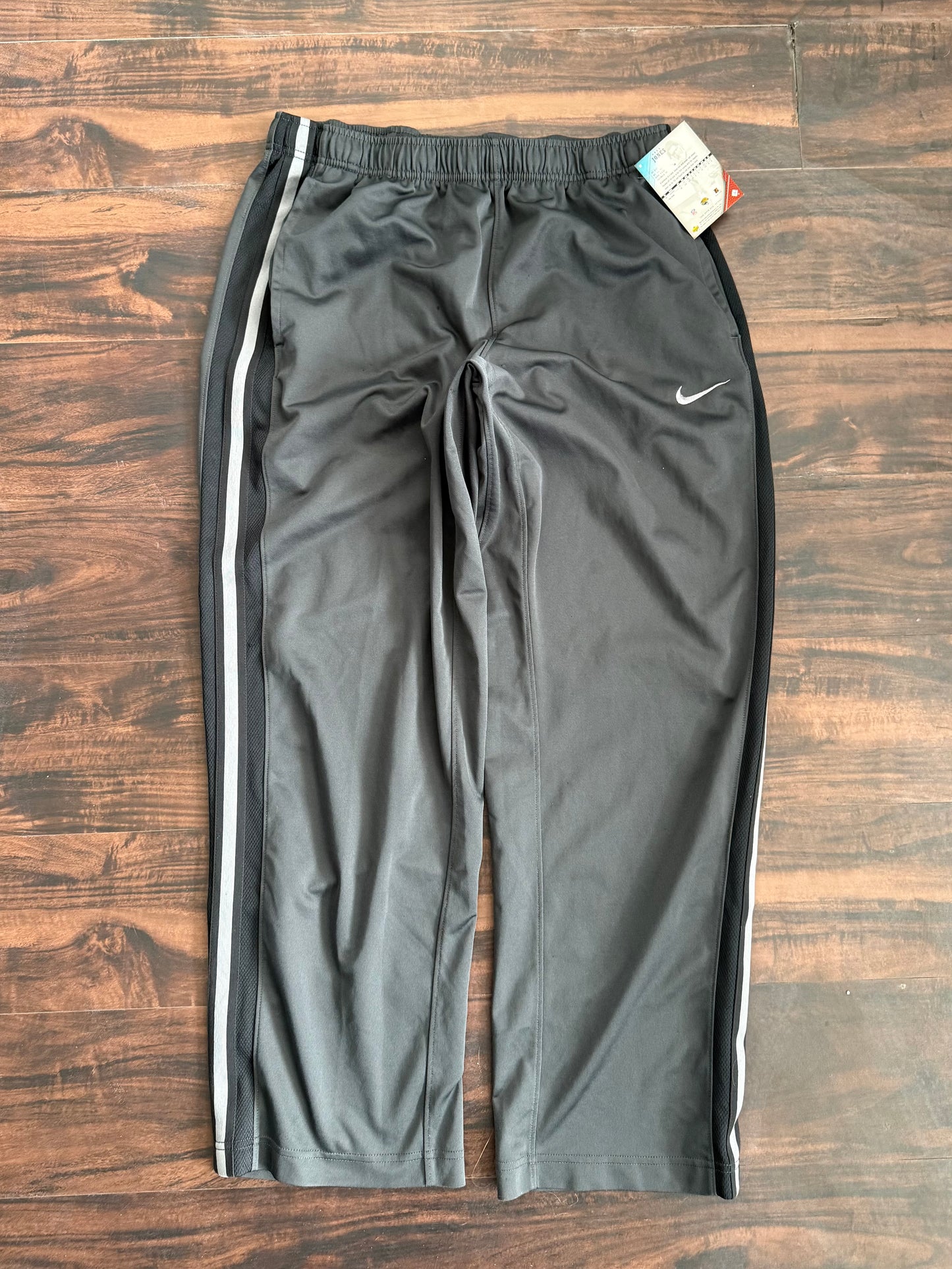 Vintage Nike Gray Athletic Track Jogger Pants- 36x30