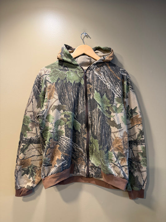 Vintage RealTree Camo Zip-Up Hoodie Sweatshirt- S