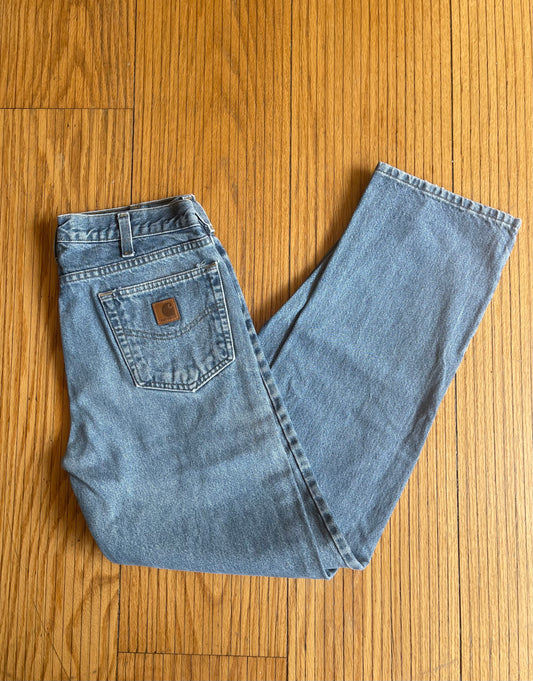 Vintage Carhartt Light Wash Denim Jeans- 30x32