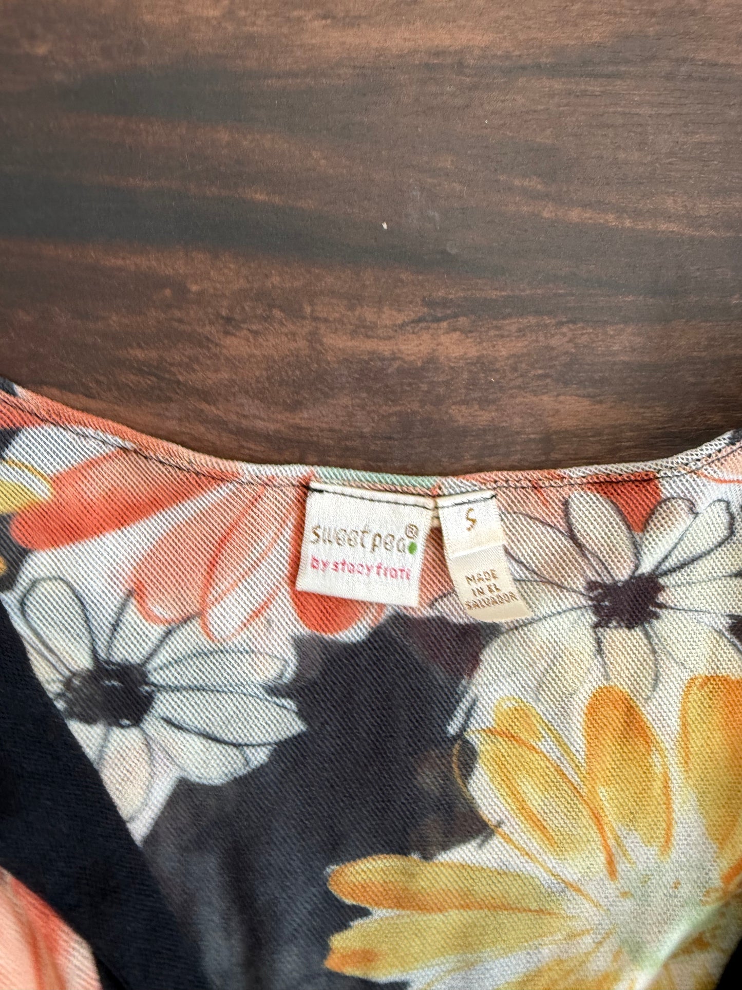 Vintage Floral Multi Dress- S