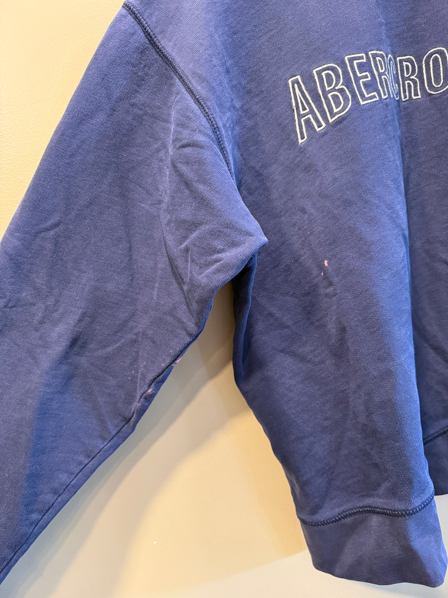 Vintage Y2K Abercrombie & Fitch Navy Blue Crewneck Sweatshirt- L
