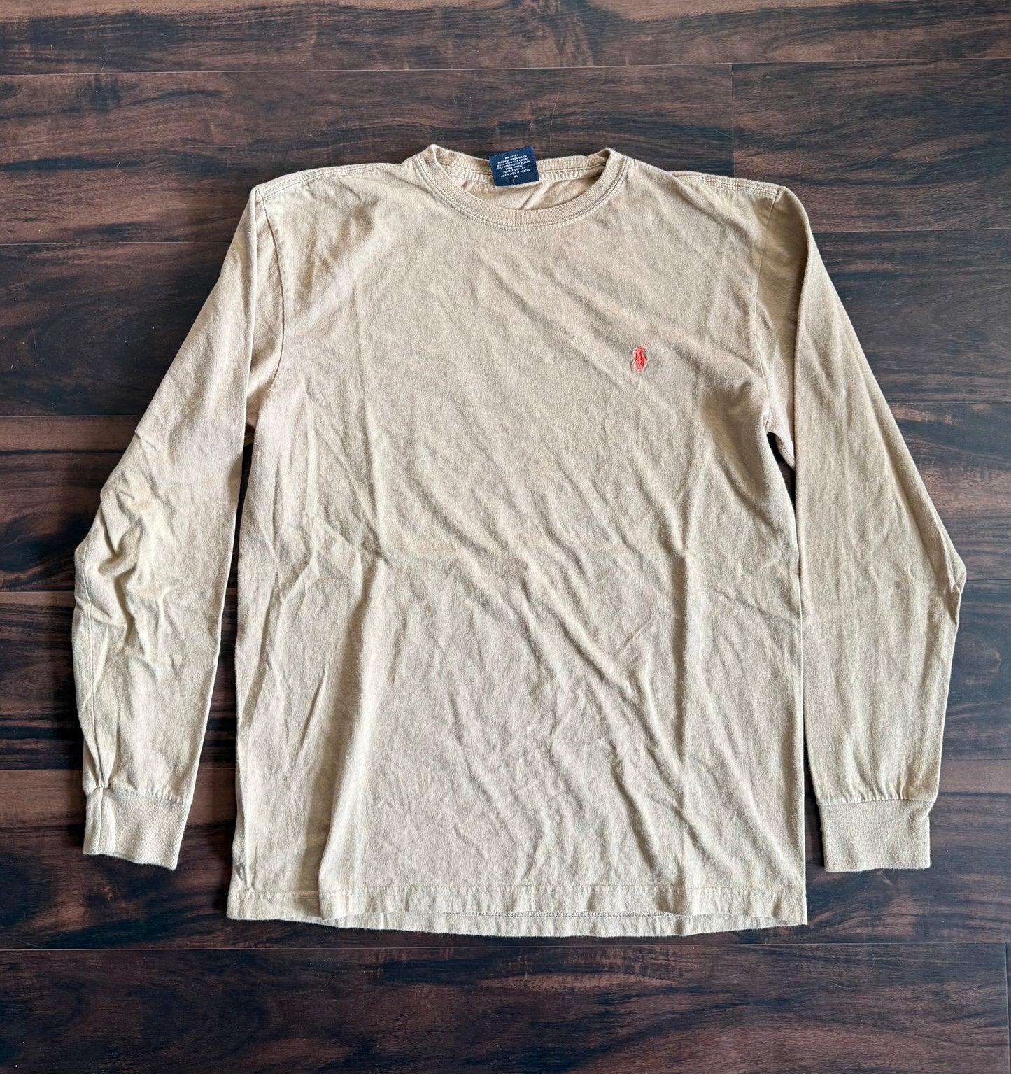 Vintage Polo Ralph Lauren Tan Long Sleeve T-Shirt- S
