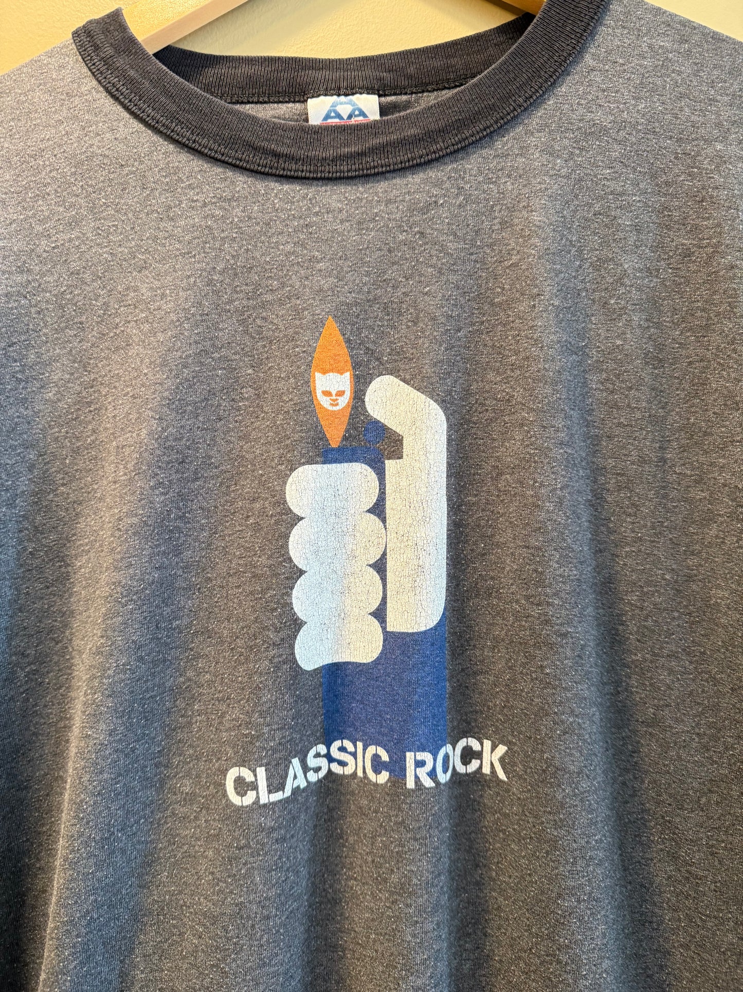 Vintage Y2K Napster Classic Rock Ringer T-Shirt- L