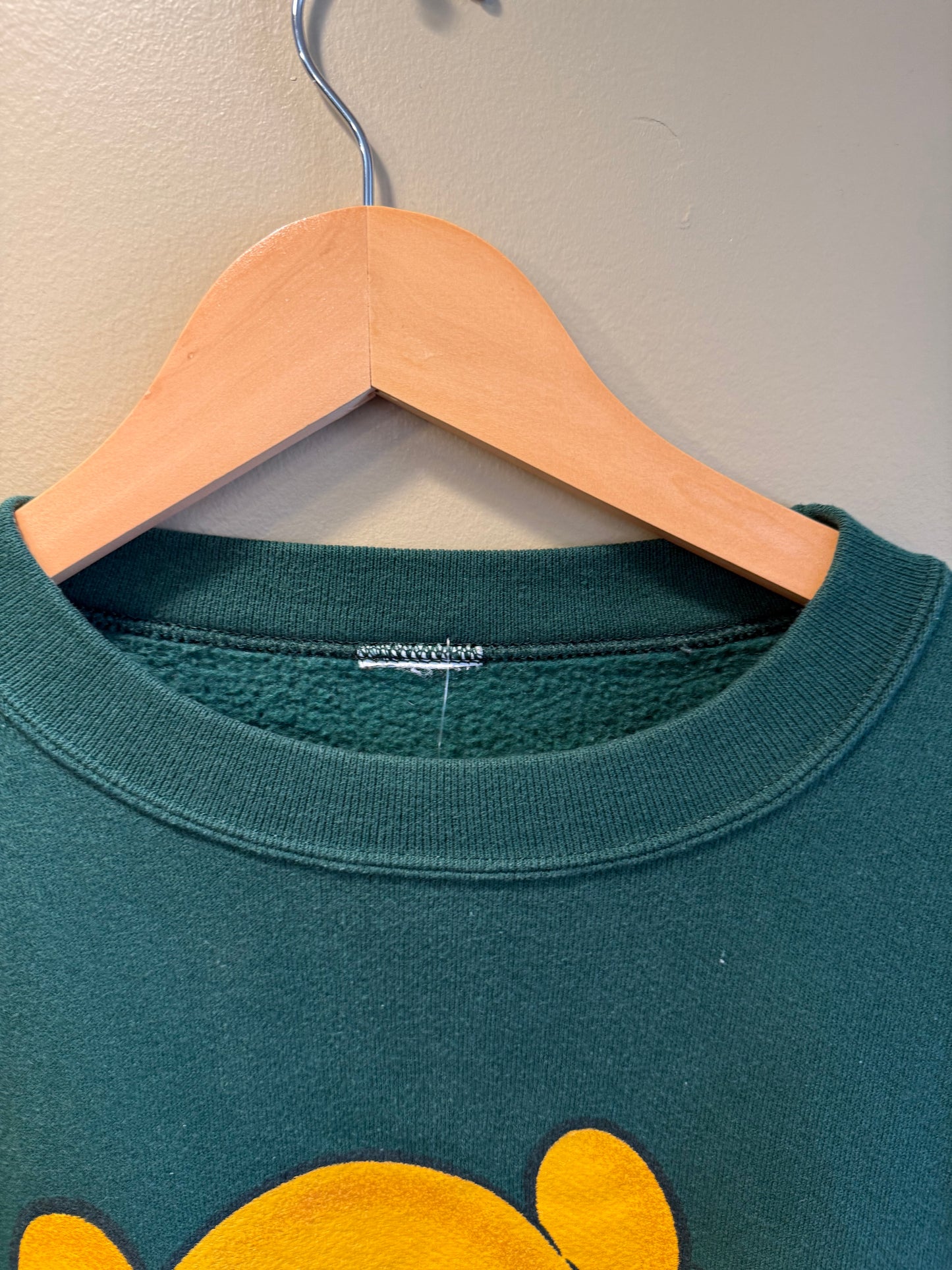 Vintage Winnie The Pooh Green Crewneck Sweatshirt- XL