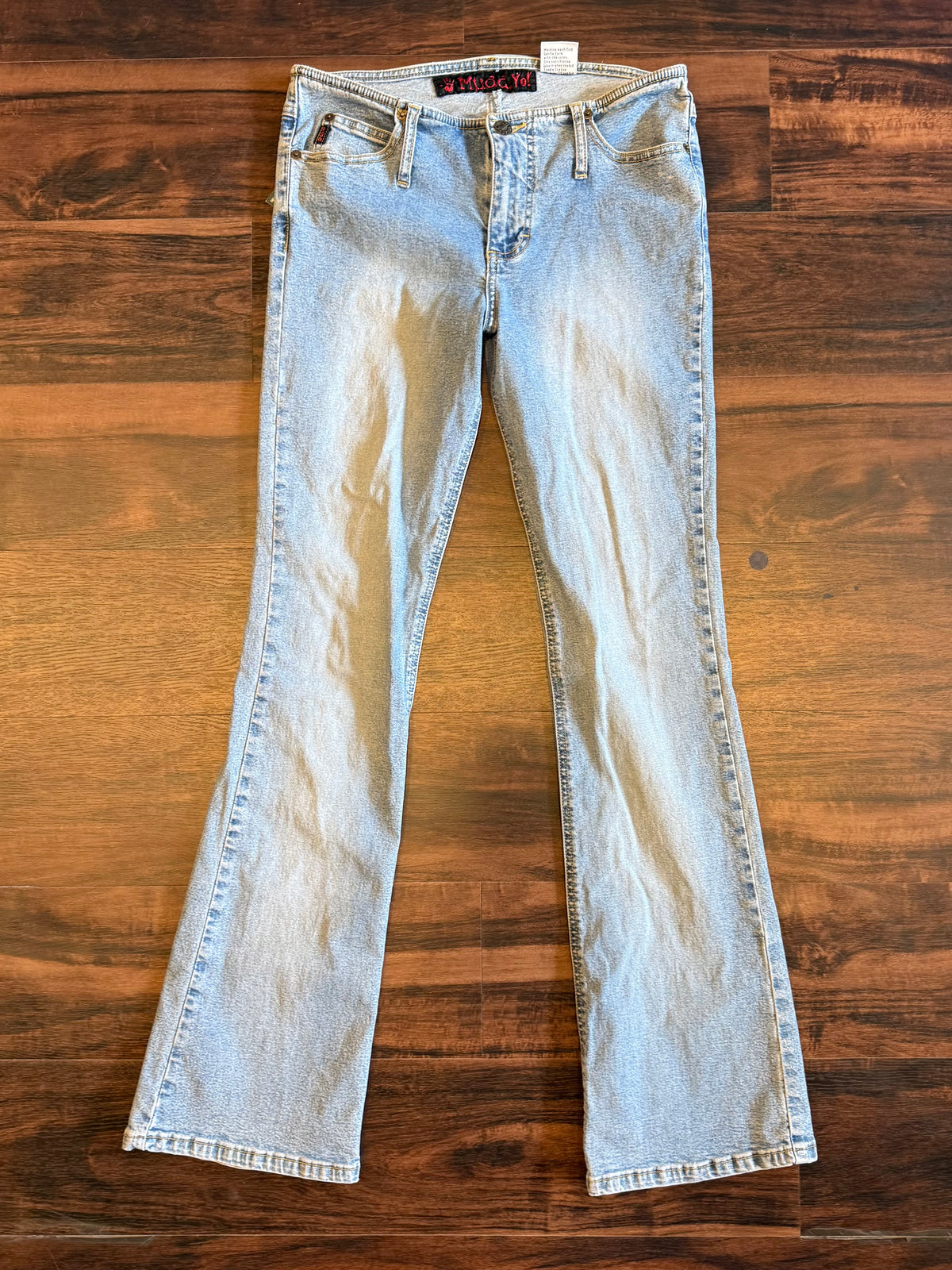 Vintage Mudd Light Wash Low Rise Boot Cut Denim Jeans- 29x32