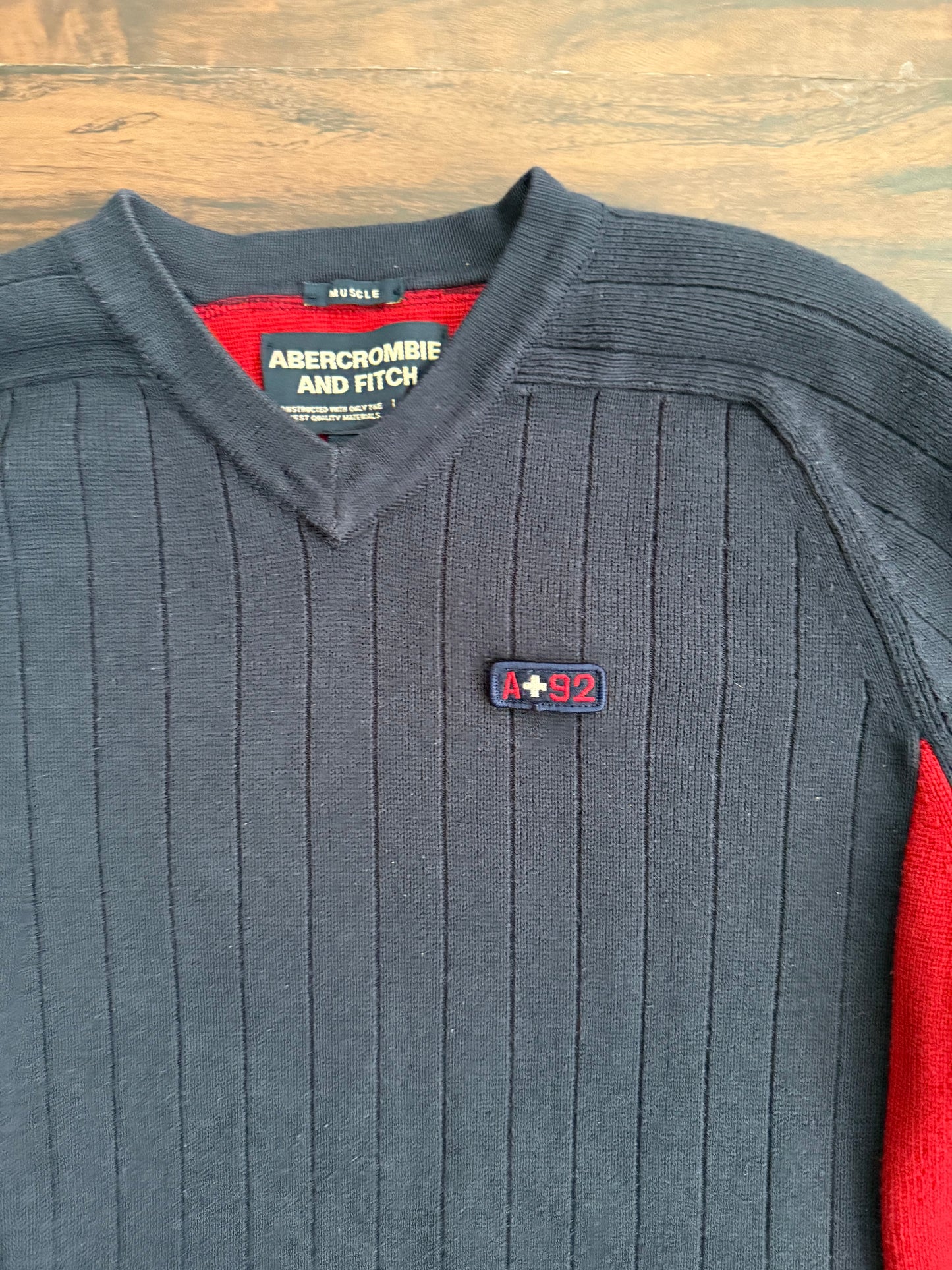 Vintage Abercrombie & Fitch Muscle Ribbed Sweater- M