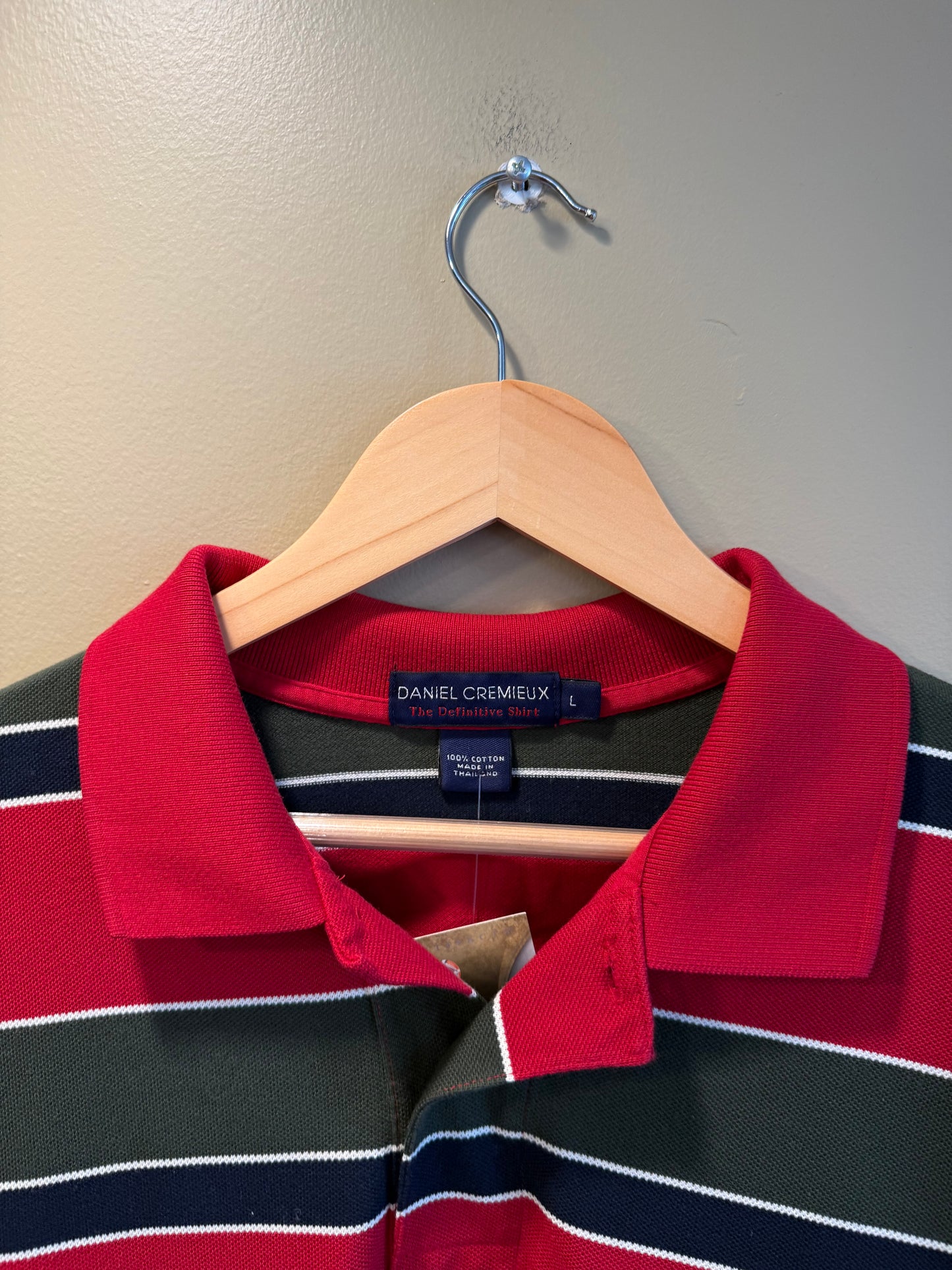 Vintage Daniel Cremiux Long Sleeve Polo Shirt- L